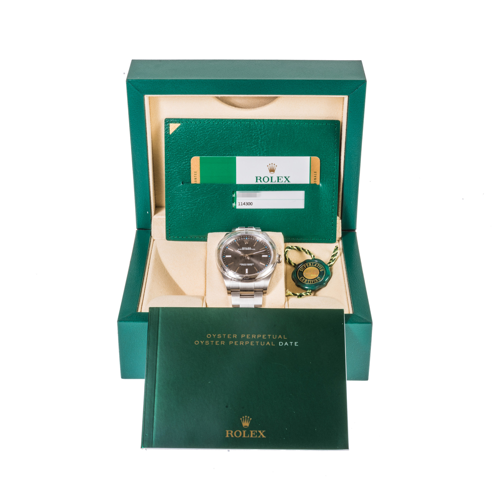 Rolex Oyster Perpetual 39 114300 'Rhodium Dial'