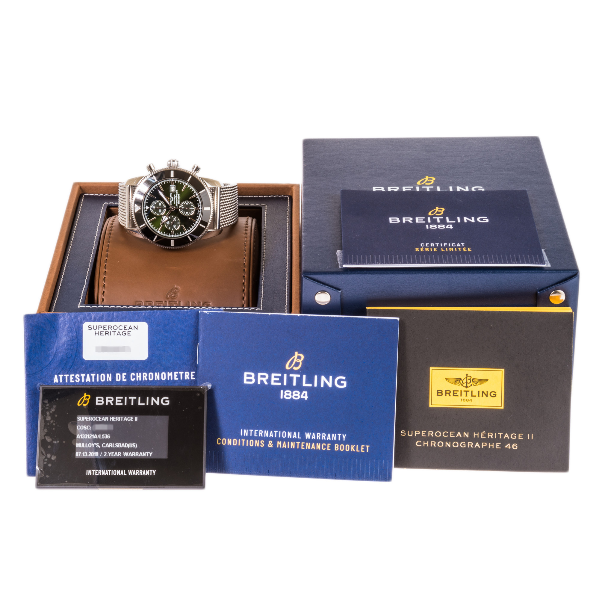 Breitling SuperOcean Heritage II Chronograph, Ref. A133121A/L536 *Limited Edition* *Green Dial*