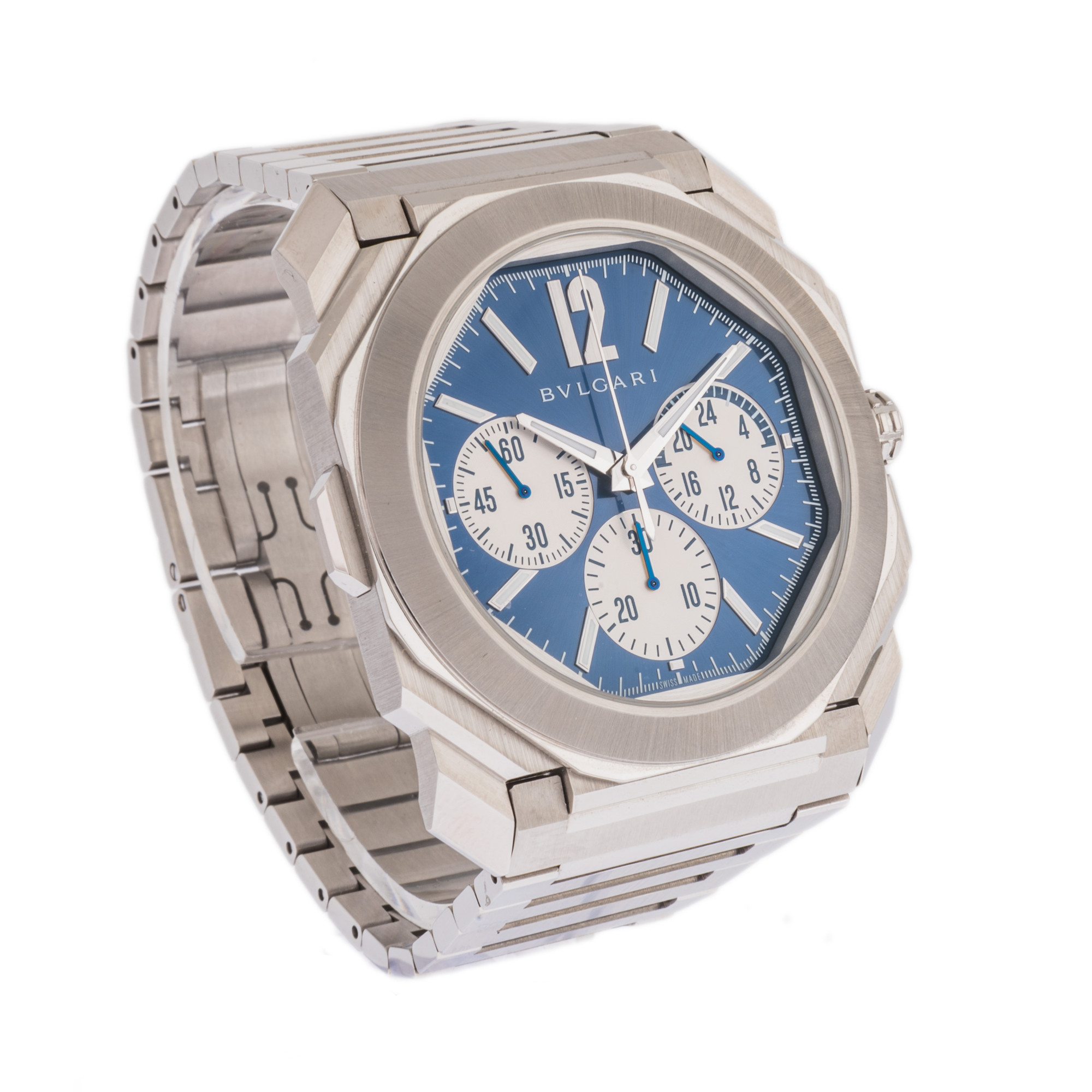 Bulgari Octo Finissimo Chronograph GMT *2021* *Blue Dial* *WIRE ONLY*