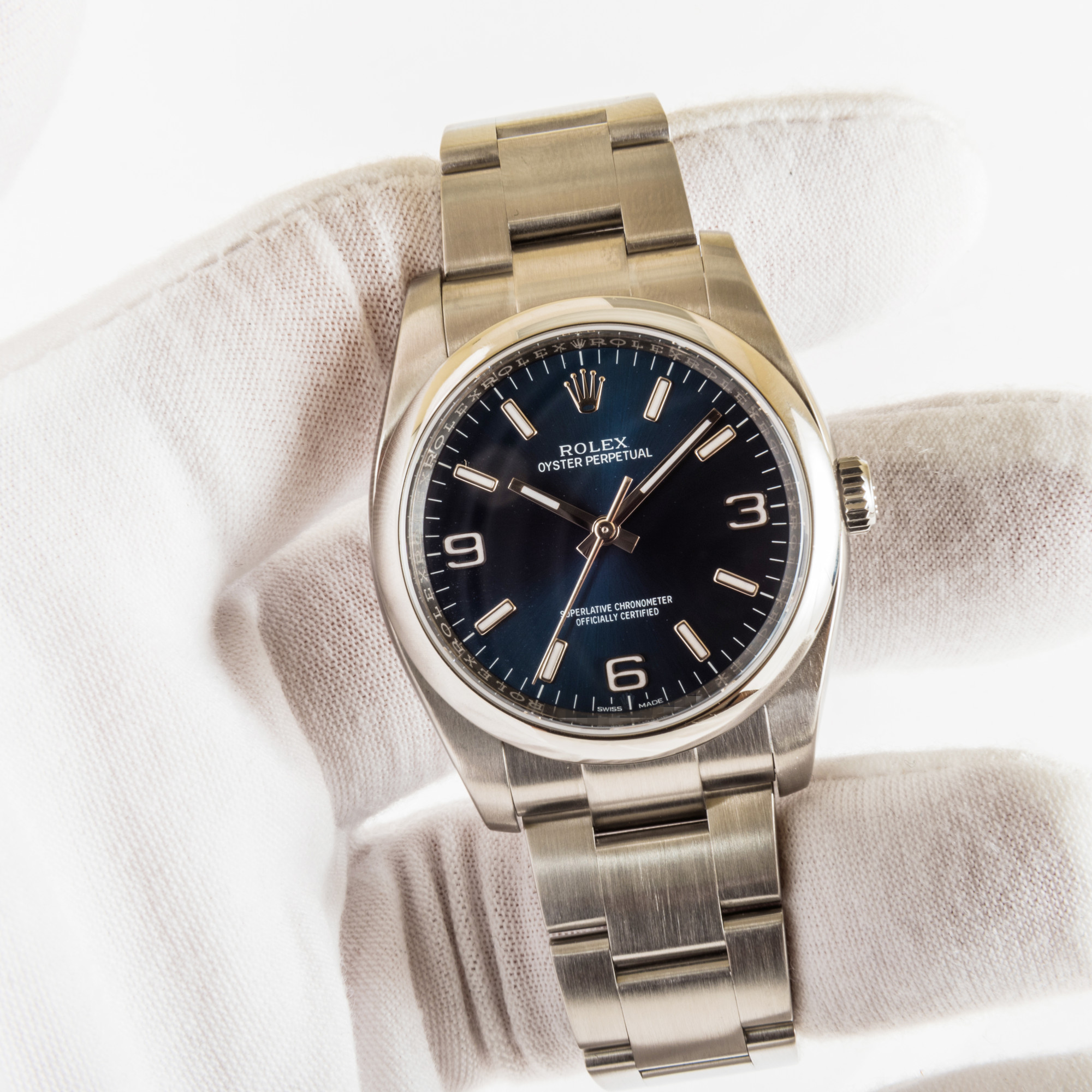 Rolex Oyster Perpetual 116000 *Explorer Dial* *Blue Dial*