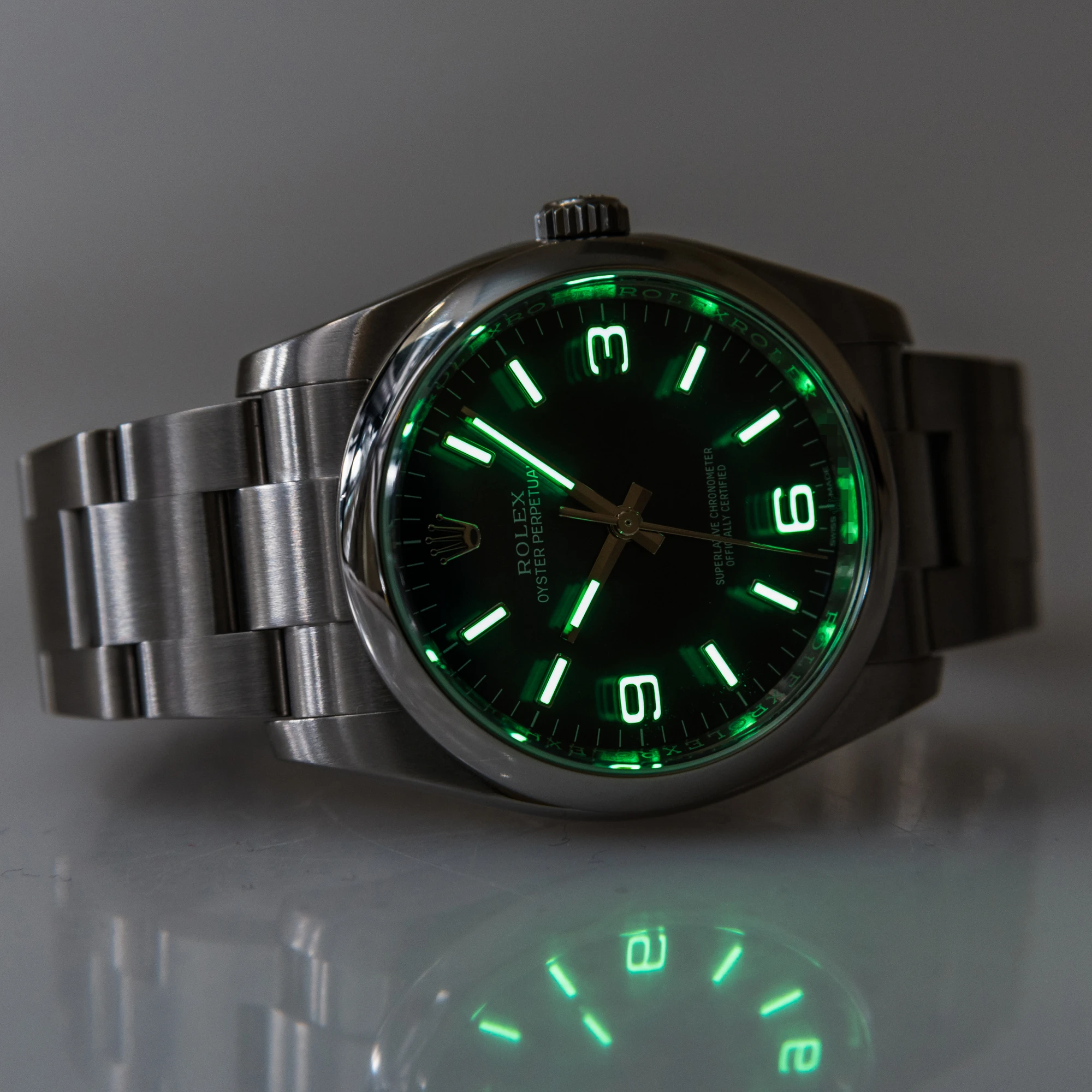 Rolex Oyster Perpetual 116000 *Explorer Dial* *Blue Dial*