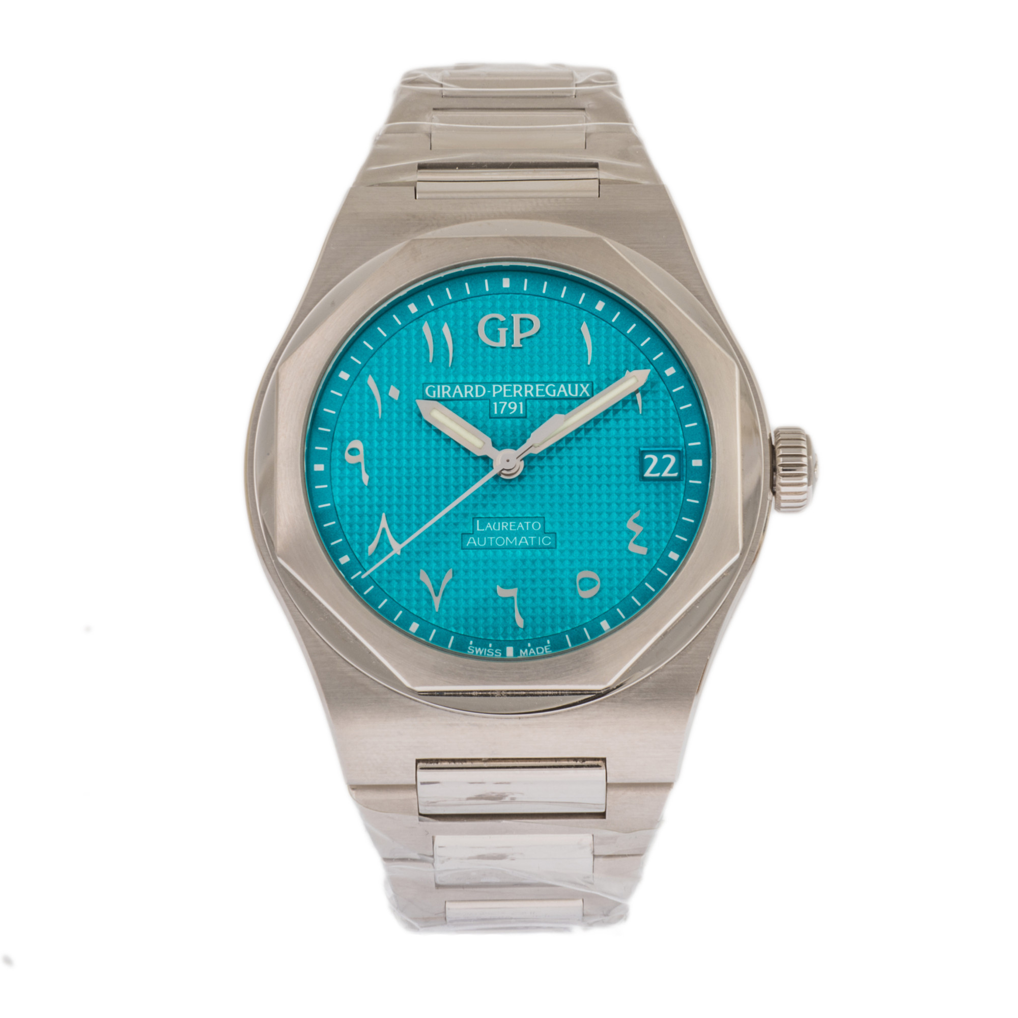 Girard-Perregaux Laureato UAE *Tiffany-Colored Blue dial* *UNWORN* *Limited Edition* *WIRE ONLY*