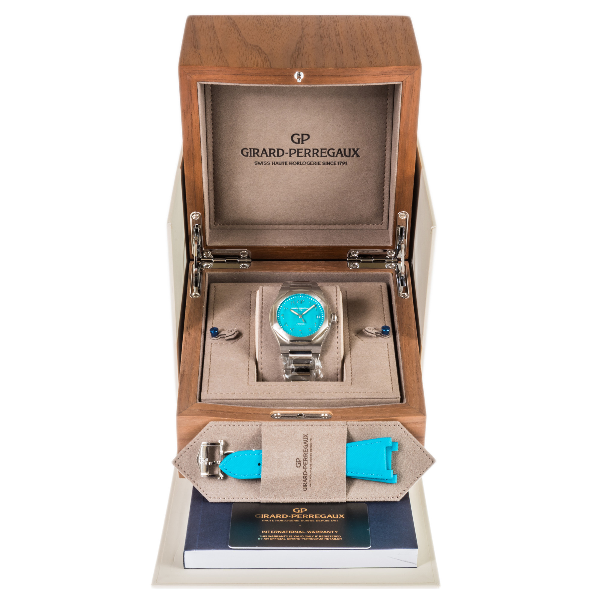 Girard-Perregaux Laureato UAE *Tiffany-Colored Blue dial* *UNWORN* *Limited Edition* *WIRE ONLY*