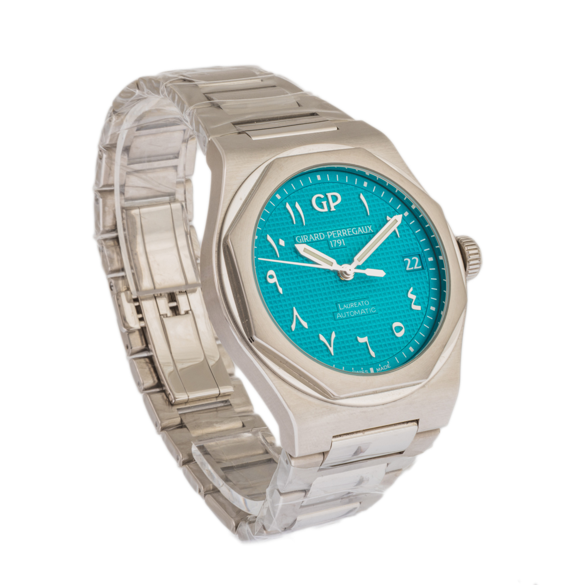 Girard-Perregaux Laureato UAE *Tiffany-Colored Blue dial* *UNWORN* *Limited Edition* *WIRE ONLY*