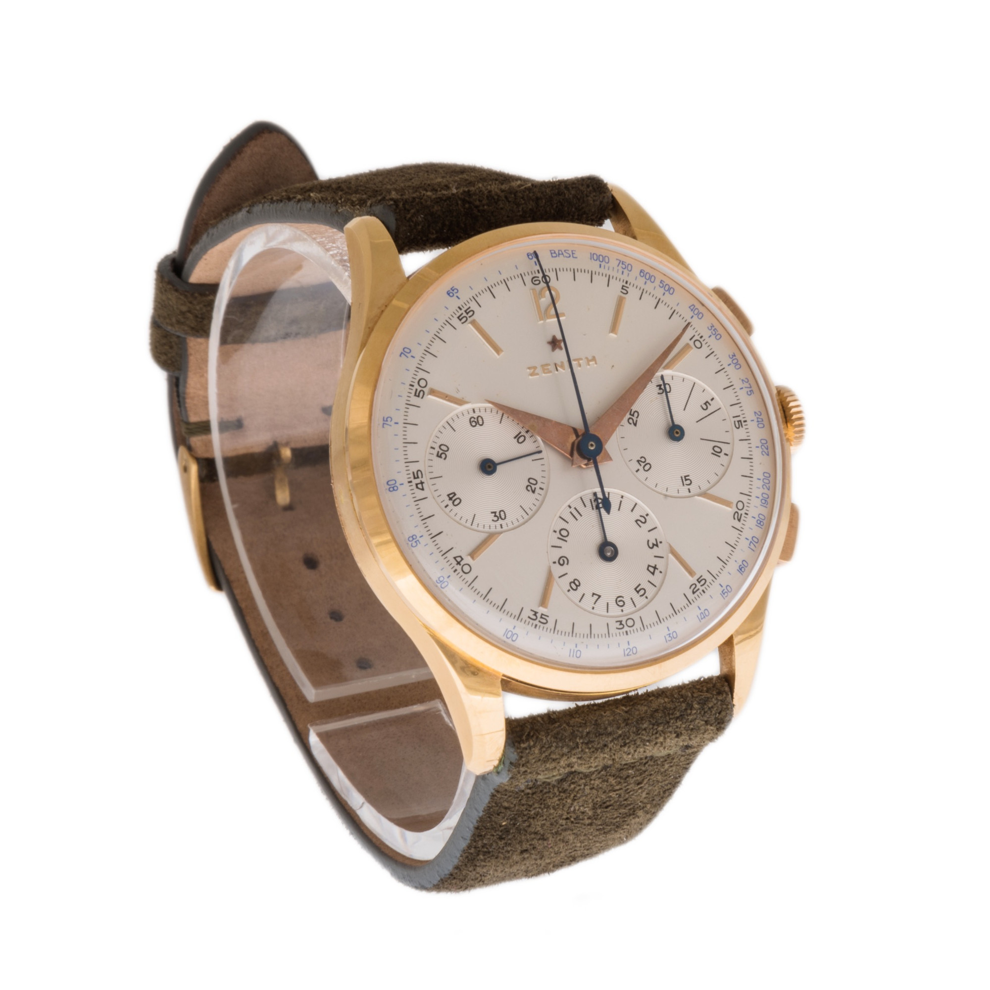 Zenith Vintage 1950's Rose Gold Chronograph 156H