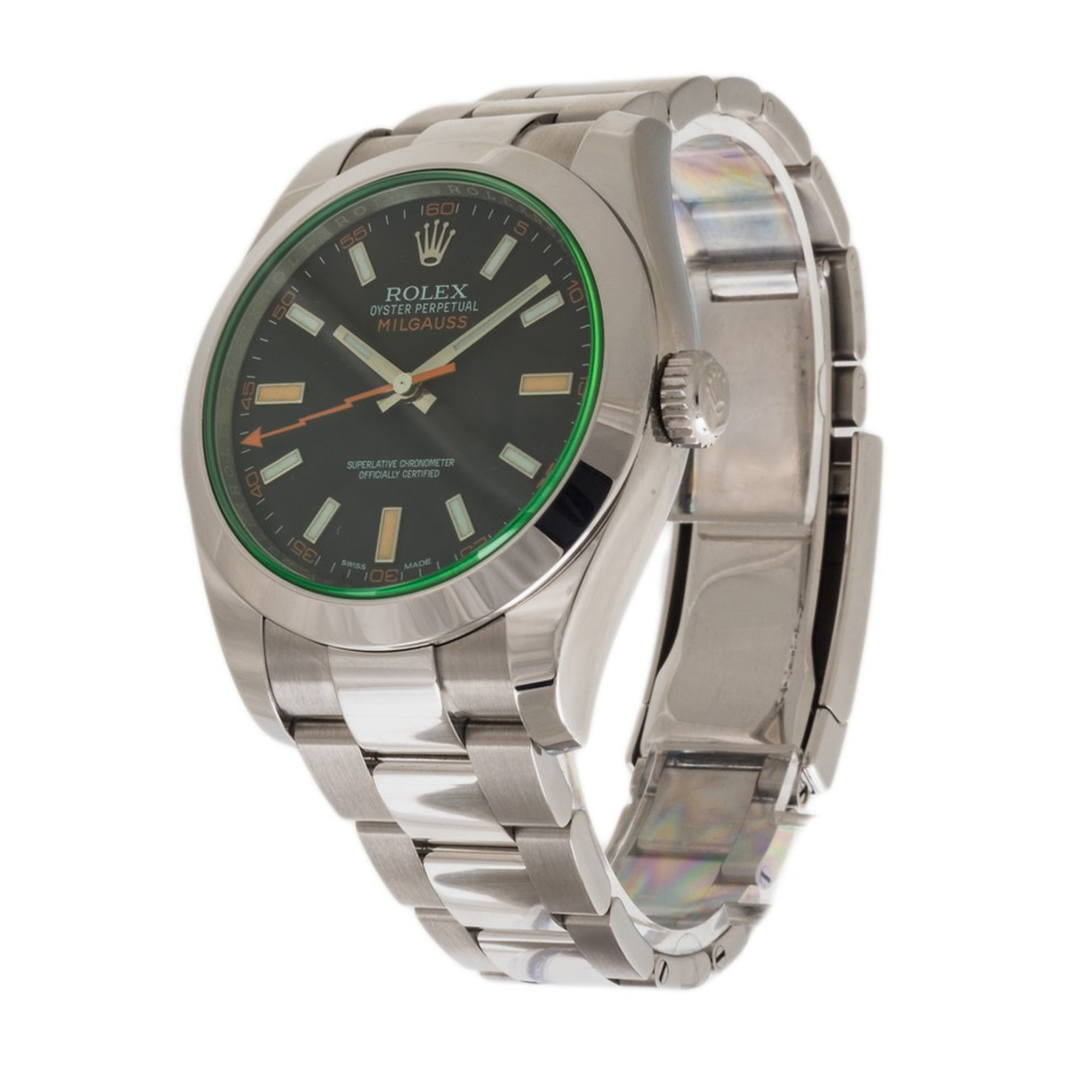 Rolex Milgauss 116400GV *Black Dial* *Green Crystal* *Wire Only*
