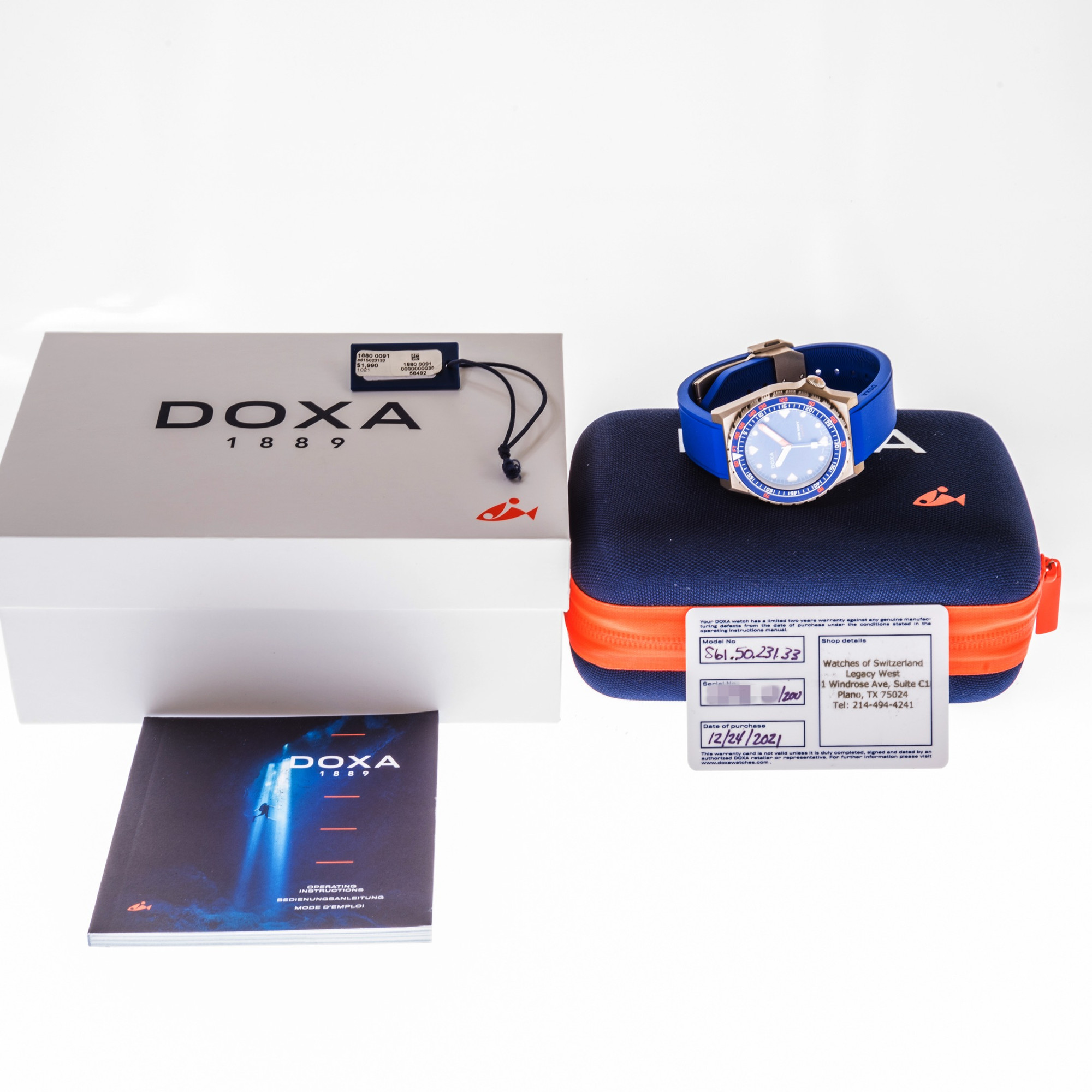 Doxa Sub 600T Pacific *2021* *Limited Edition*