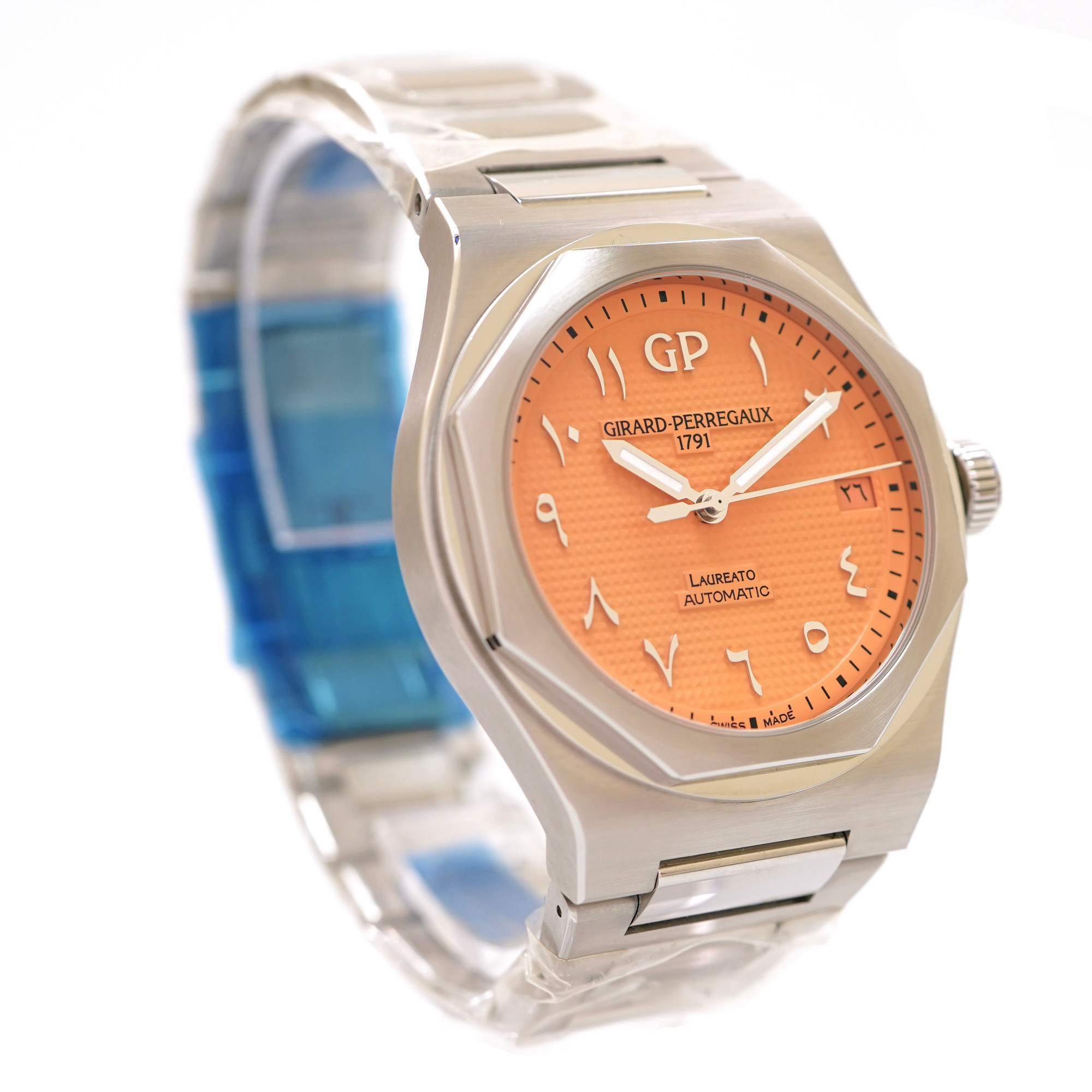 Girard-Perregaux Laureato Orange Arabic Dial *Limited Edition* * Unworn with Stickers* - Inventory 3393