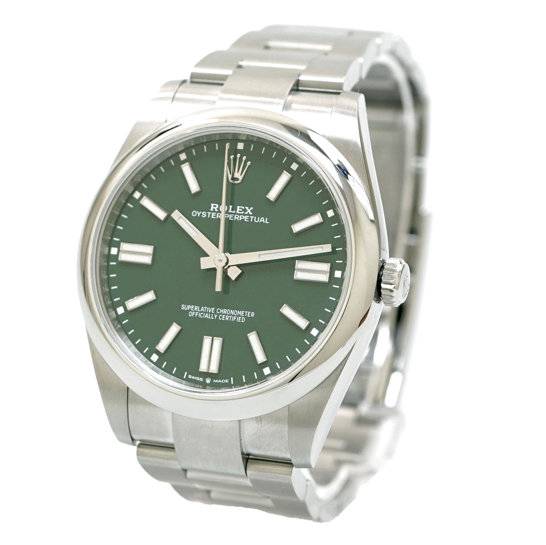 Rolex Oyster Perpetual 41mm 124300 Green Dial *2020* *Unworn