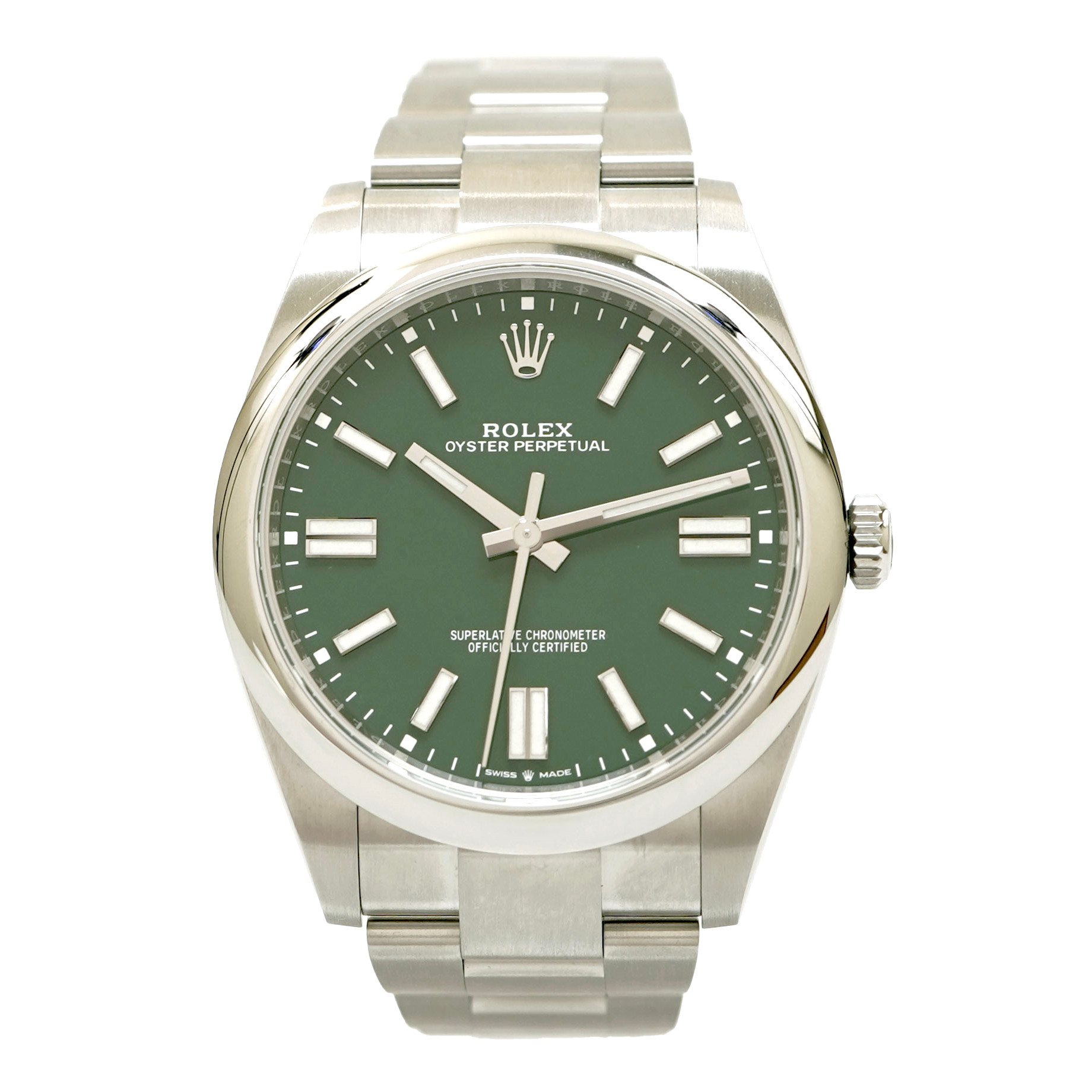Rolex Oyster Perpetual 41mm 124300 Green Dial *2020* *Unworn