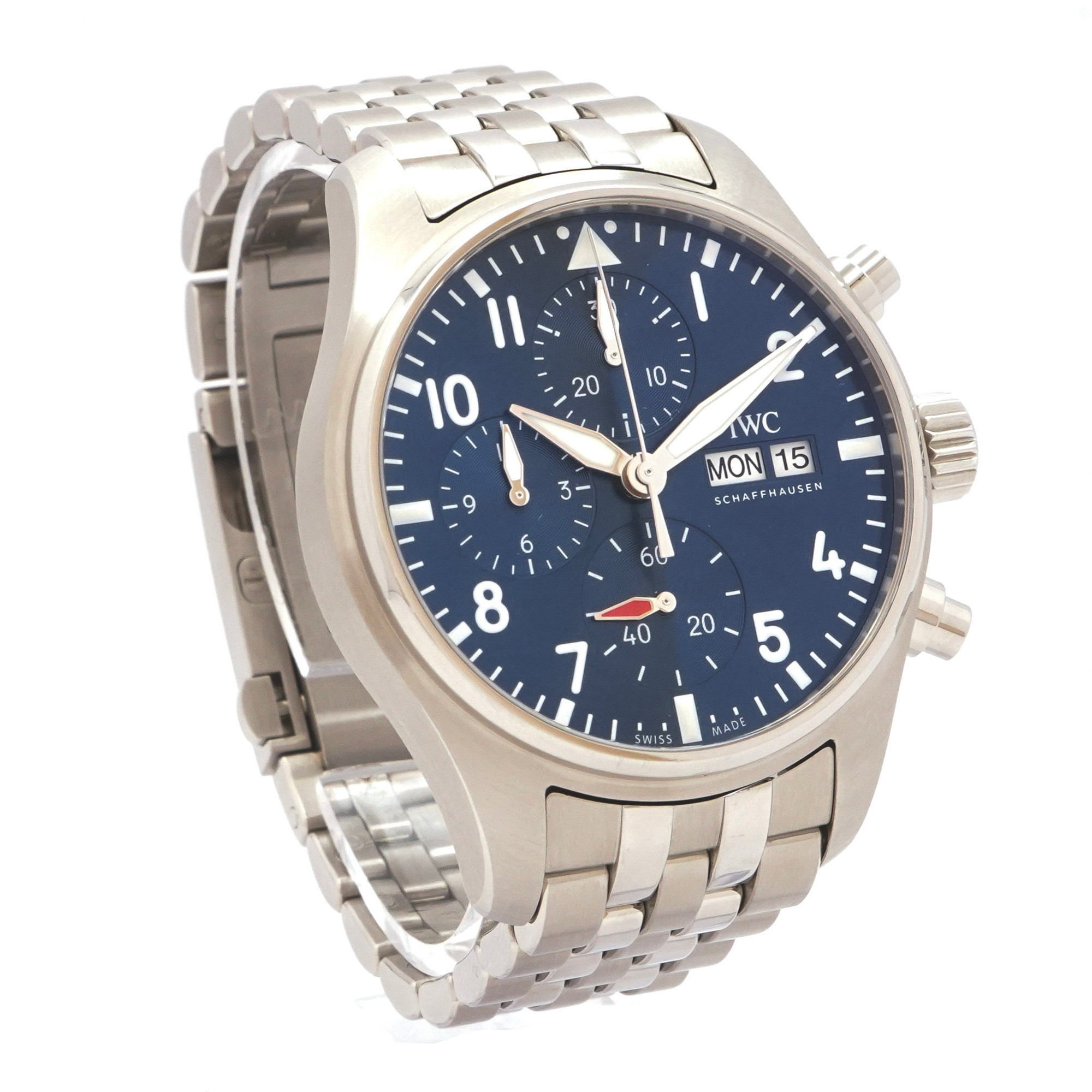 IWC Pilots Watch Chronograph 41mm IW388102 *Blue Dial* - Inventory 3413