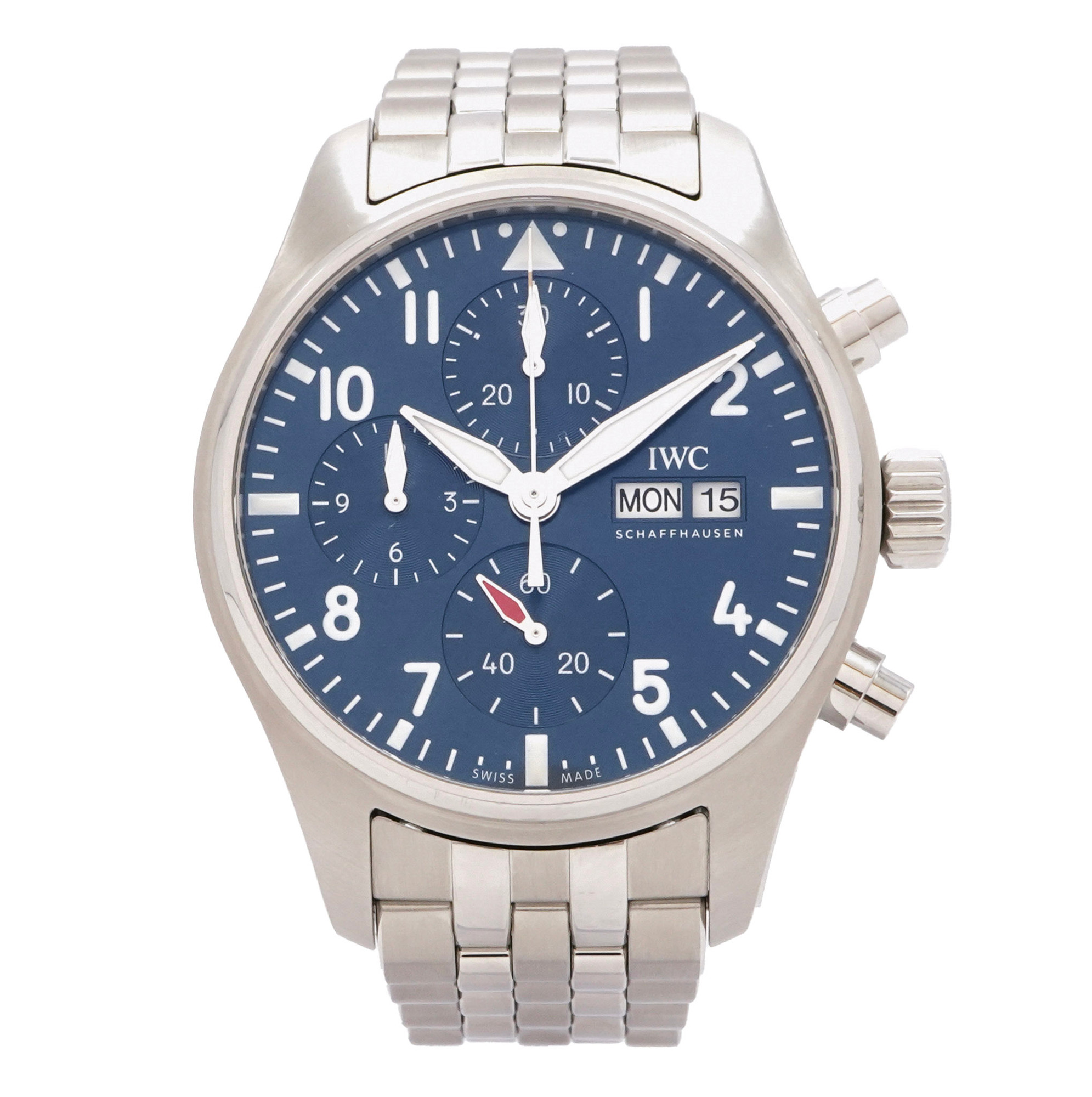 IWC Pilots Watch Chronograph 41mm IW388102 *Blue Dial* - Inventory 3413