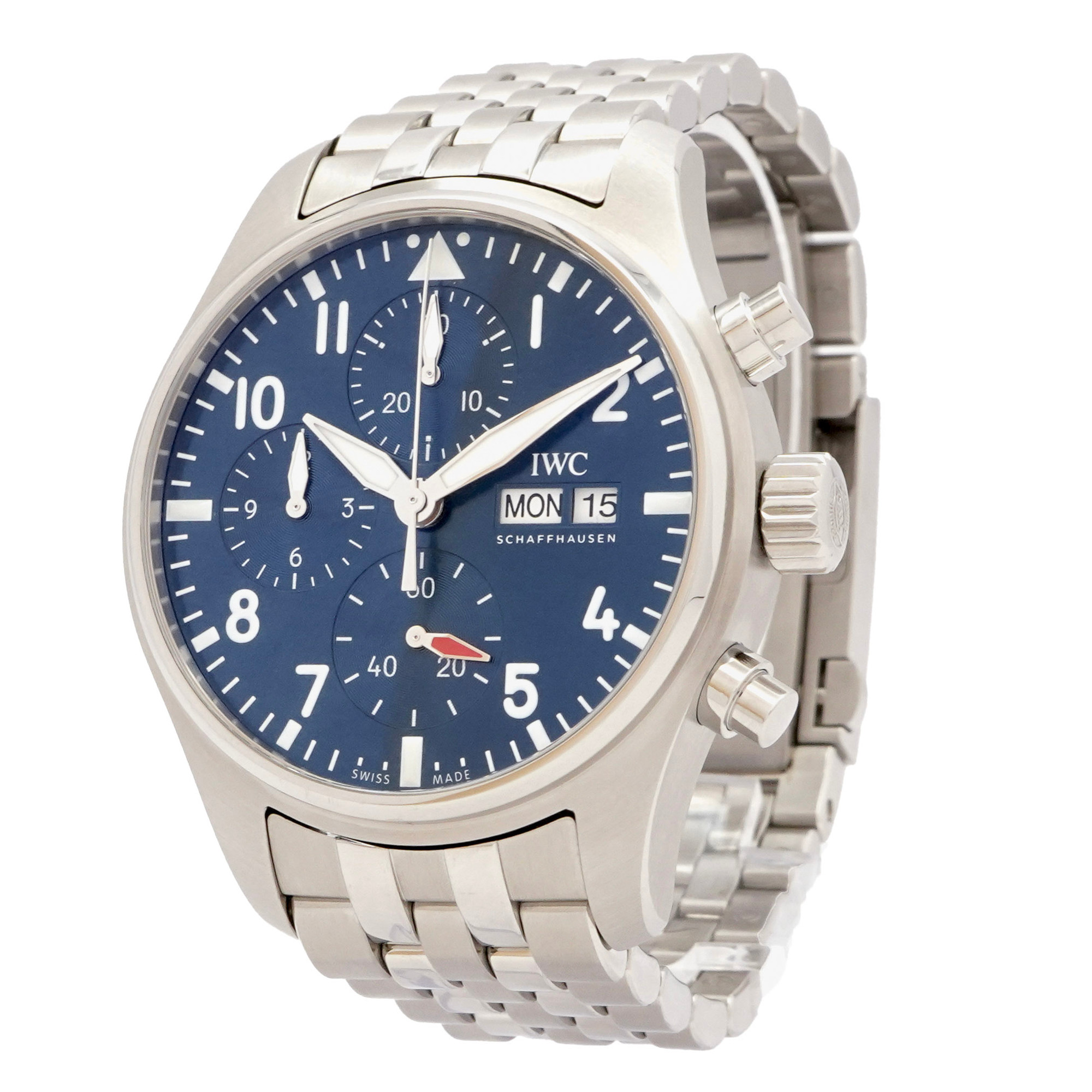 IWC Pilots Watch Chronograph 41mm IW388102 *Blue Dial* - Inventory 3413