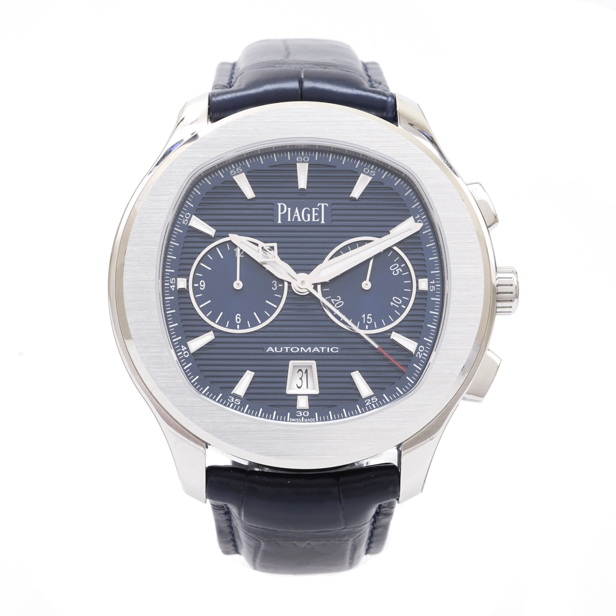 Piaget Polo S Blue Dial  Chronograph G0A43002 *Unworn* - Inventory 3446