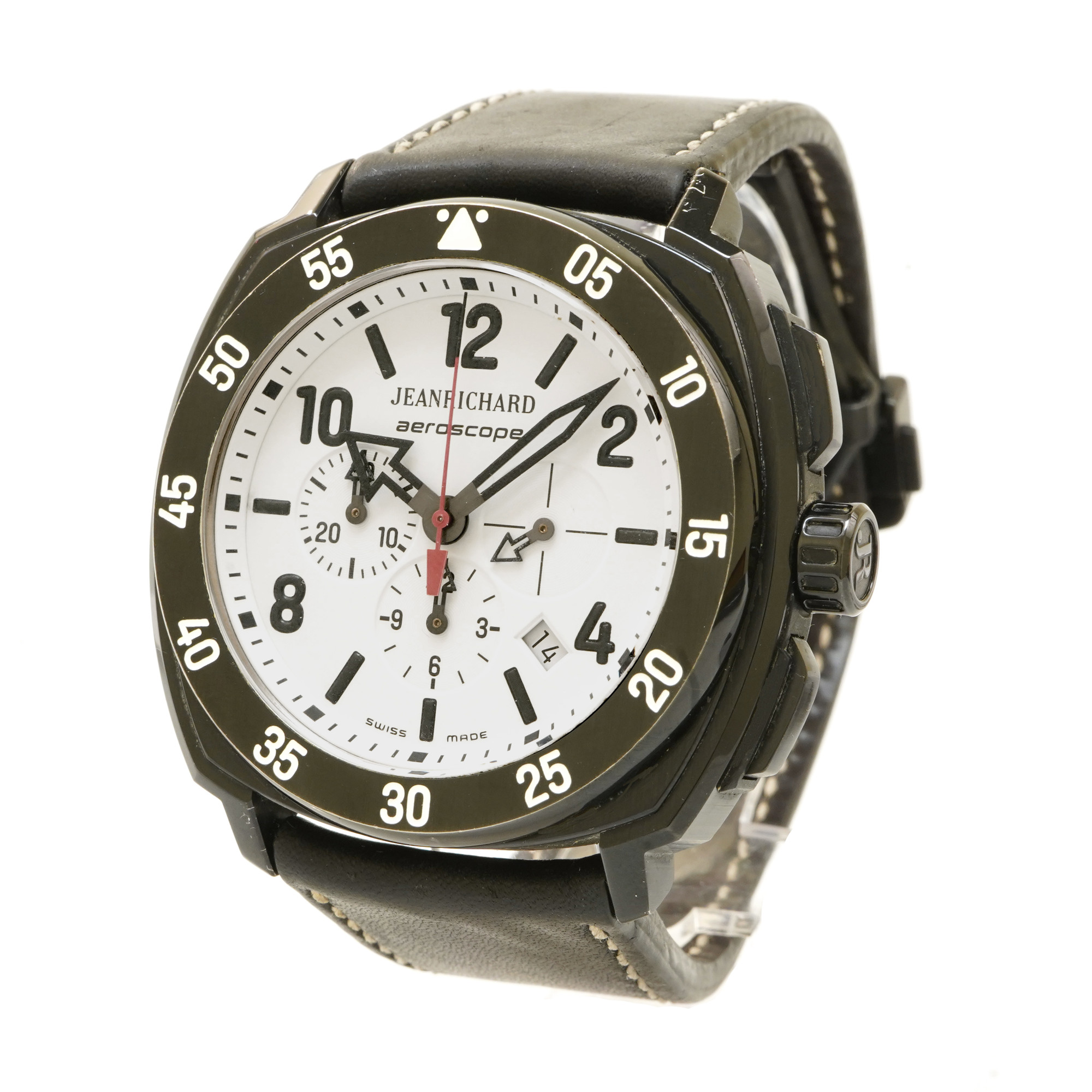 JeanRichard Aeroscope 60650-21B DLC Titanium Chronograph - Inventory 3487