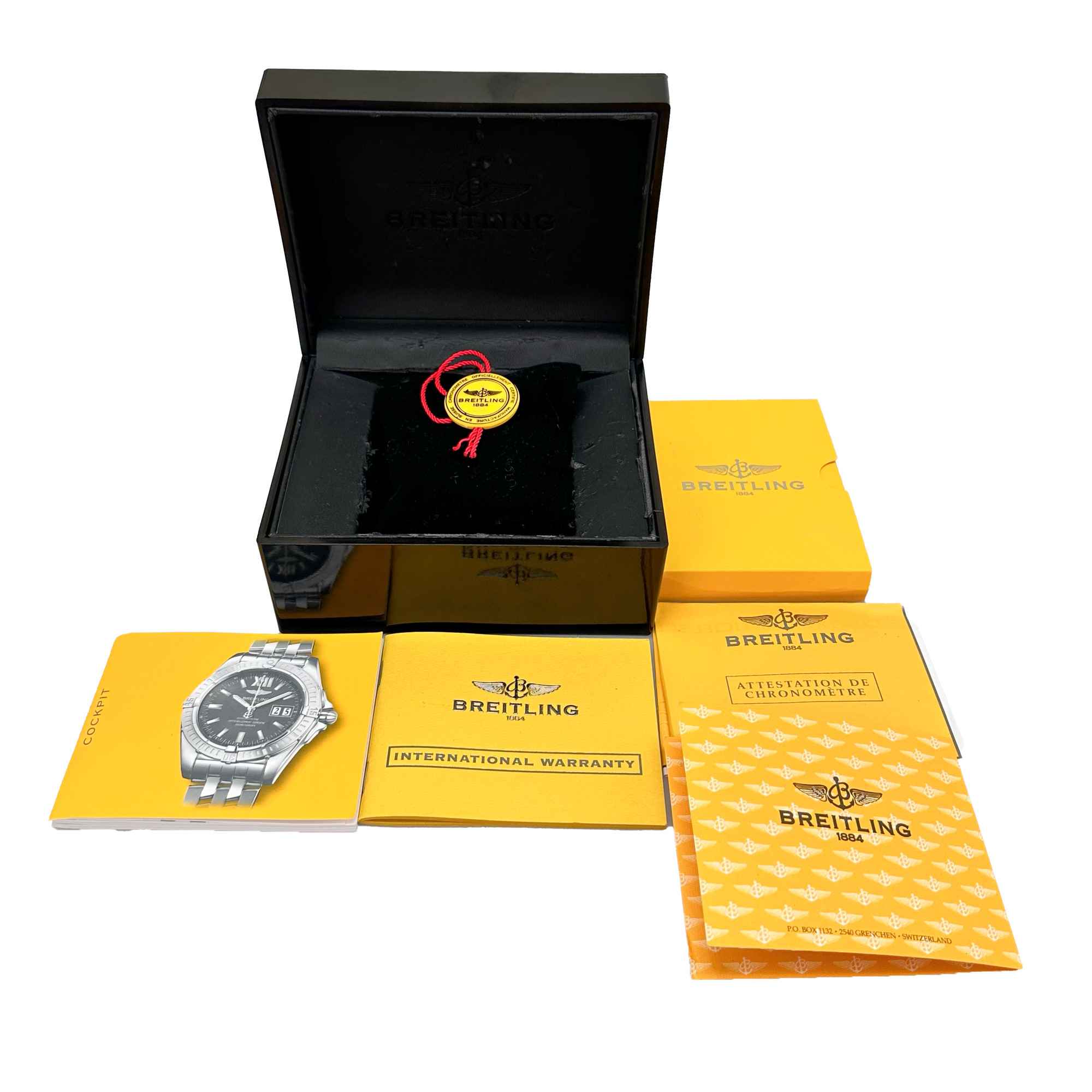 Breitling Cockpit 41mm Diamond Bezel & MOP Dial A49350 - Inventory 3783