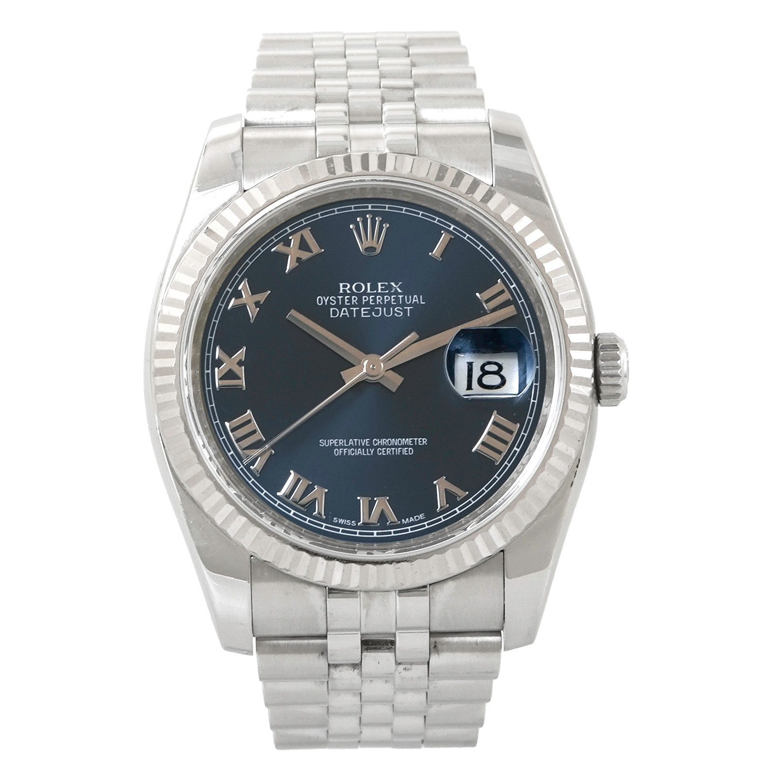 きむ Rolex Datejust 36 116234 *Blue Roman Dial* - Inventory 3976