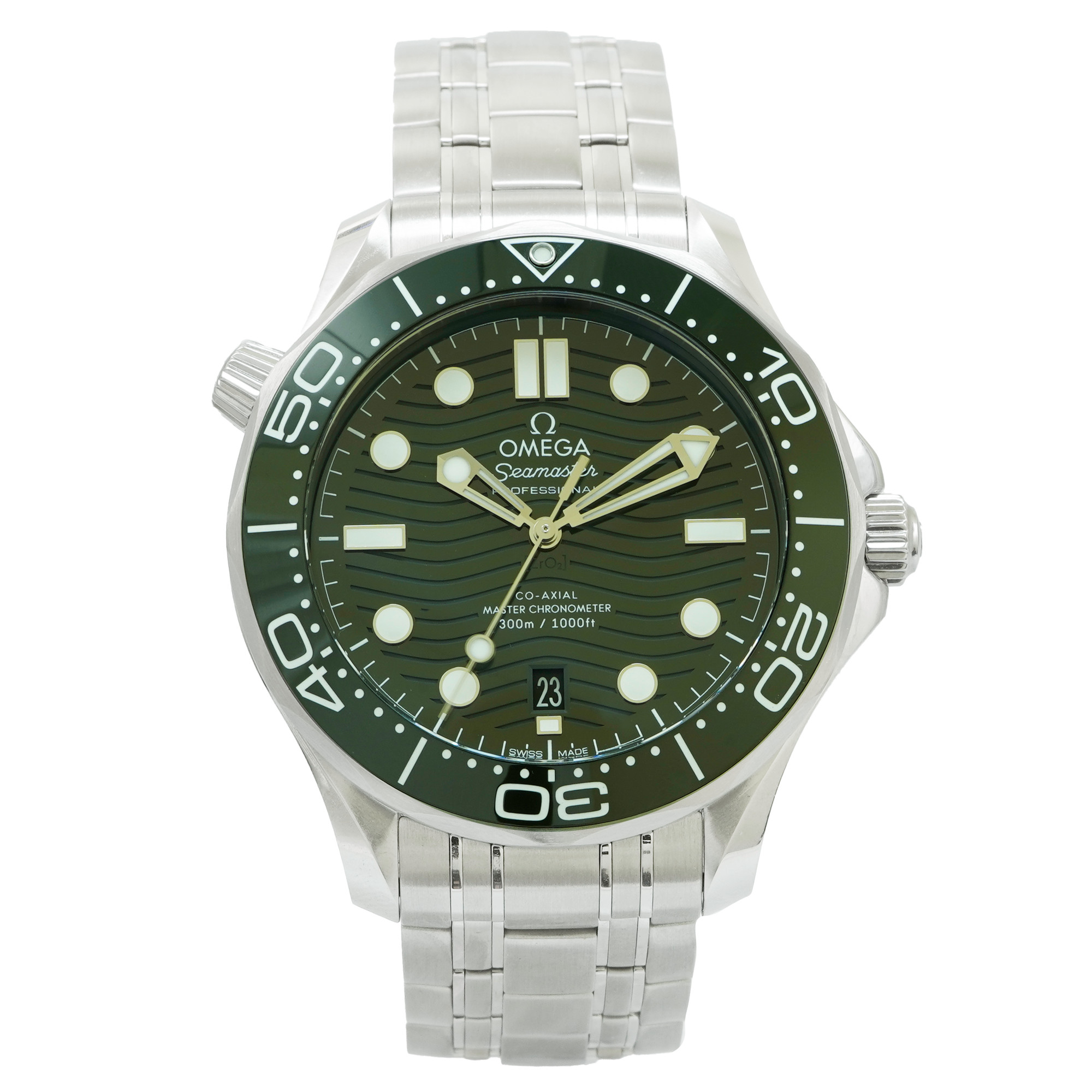 Omega Seamaster Diver 300M 42mm *2023* *Unworn* *Green Dial* - Inventory 3988