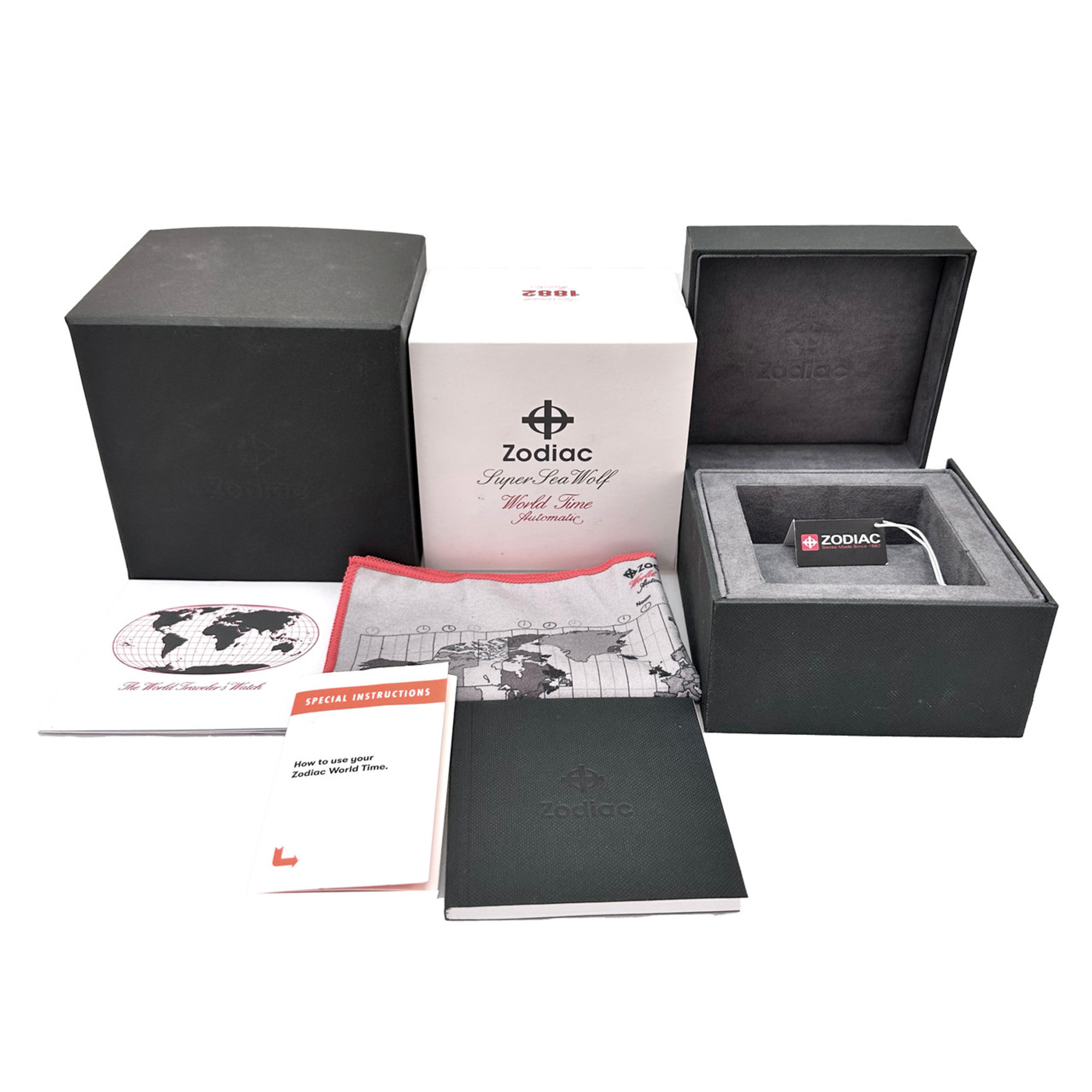 Zodiac Limited Edition Super Sea Wolf World Time ZO9410 *Unworn* - Inventory 4007