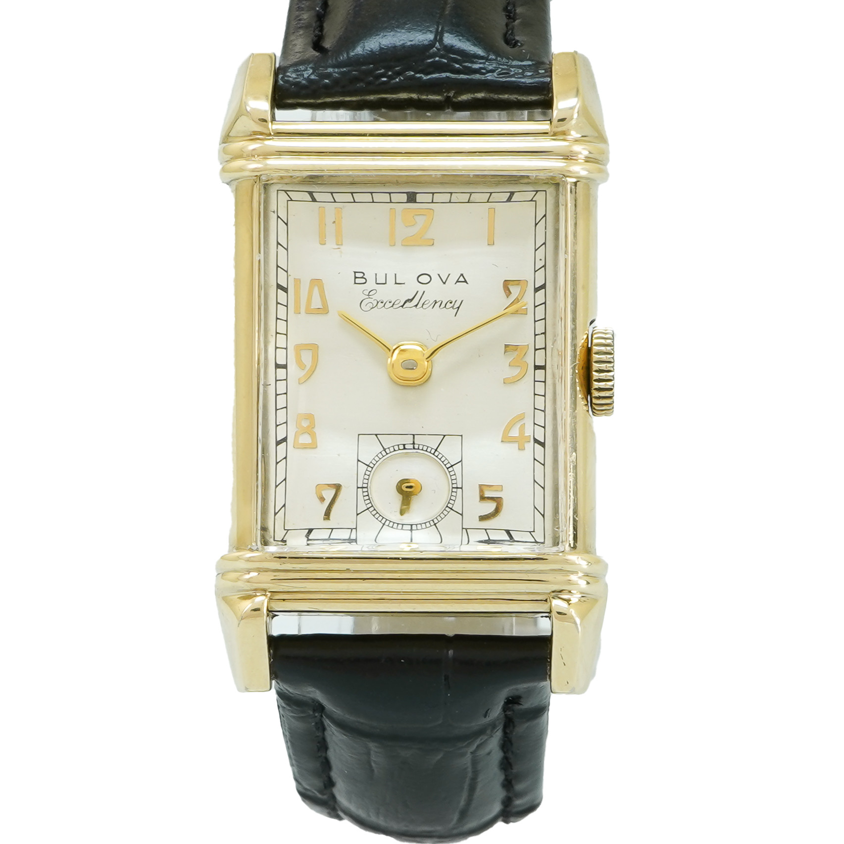 Bulova Excellency - Deco Style 10k GF - Inventory 4044
