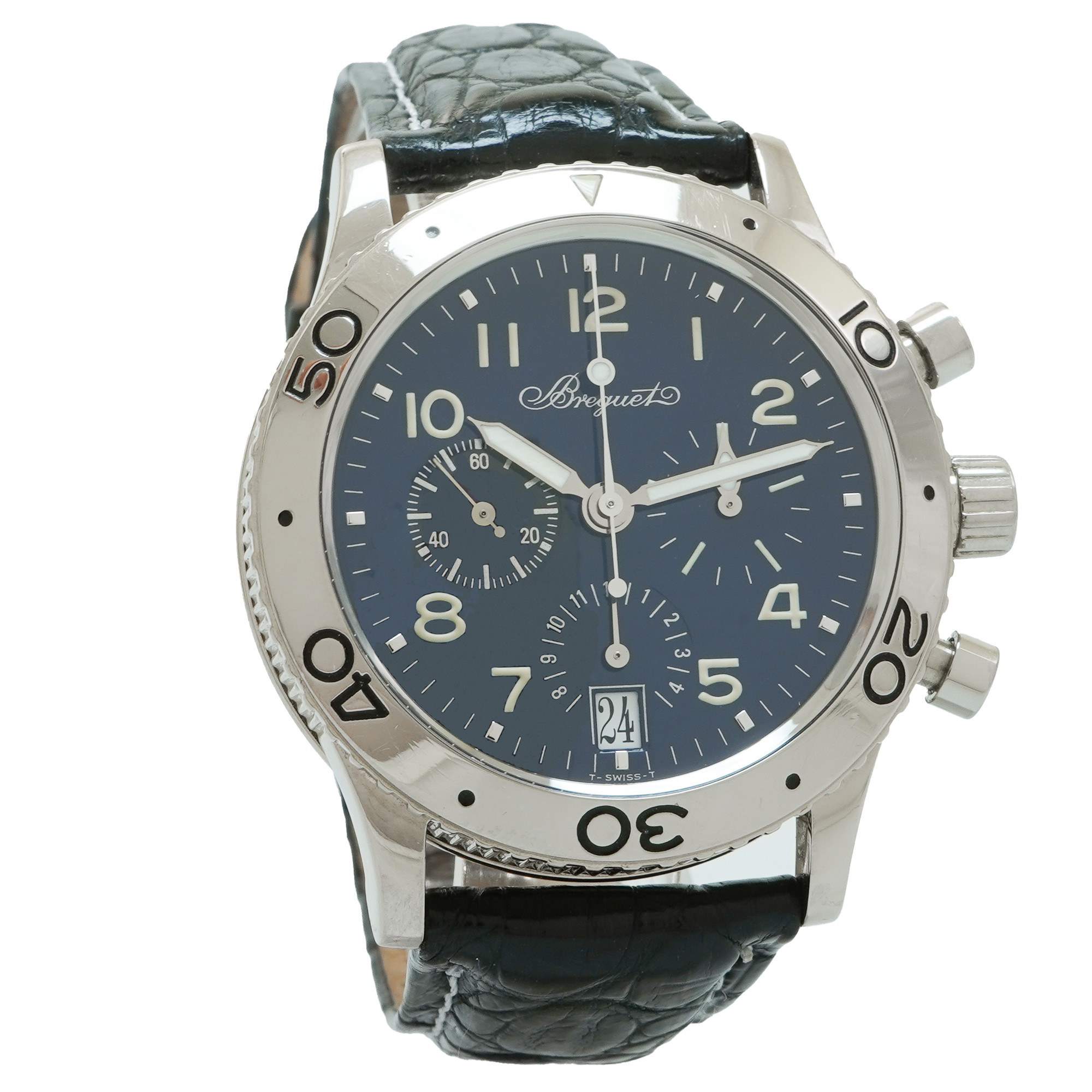 Breguet Type XX Transatlantique *White Gold**Blue Dial* - Inventory 4119
