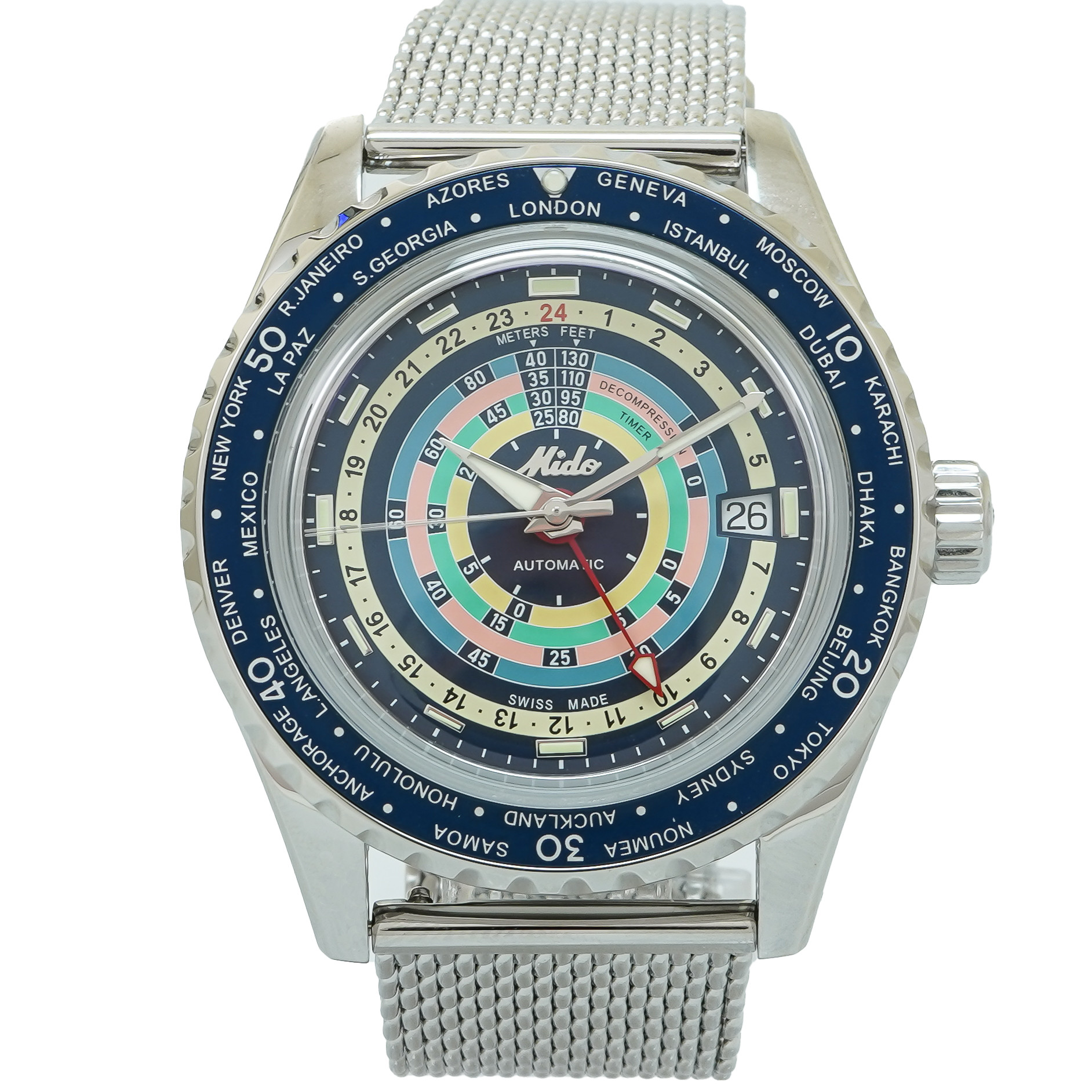 Mido Ocean Star Decompression Worldtimer Special Edition *Unworn