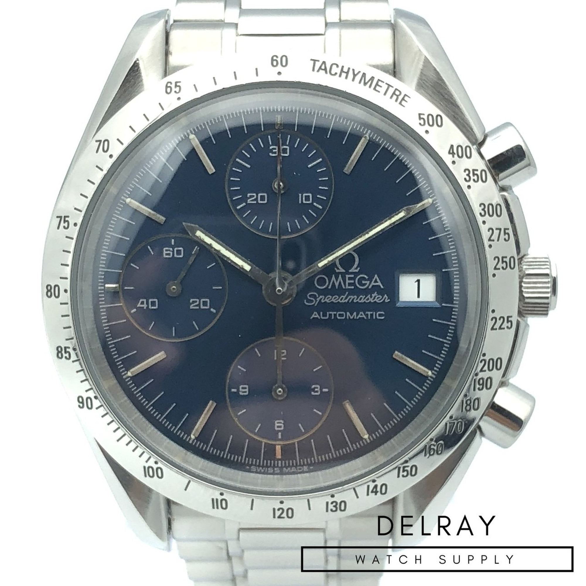 Omega Speedmaster Date Blue Dial 3