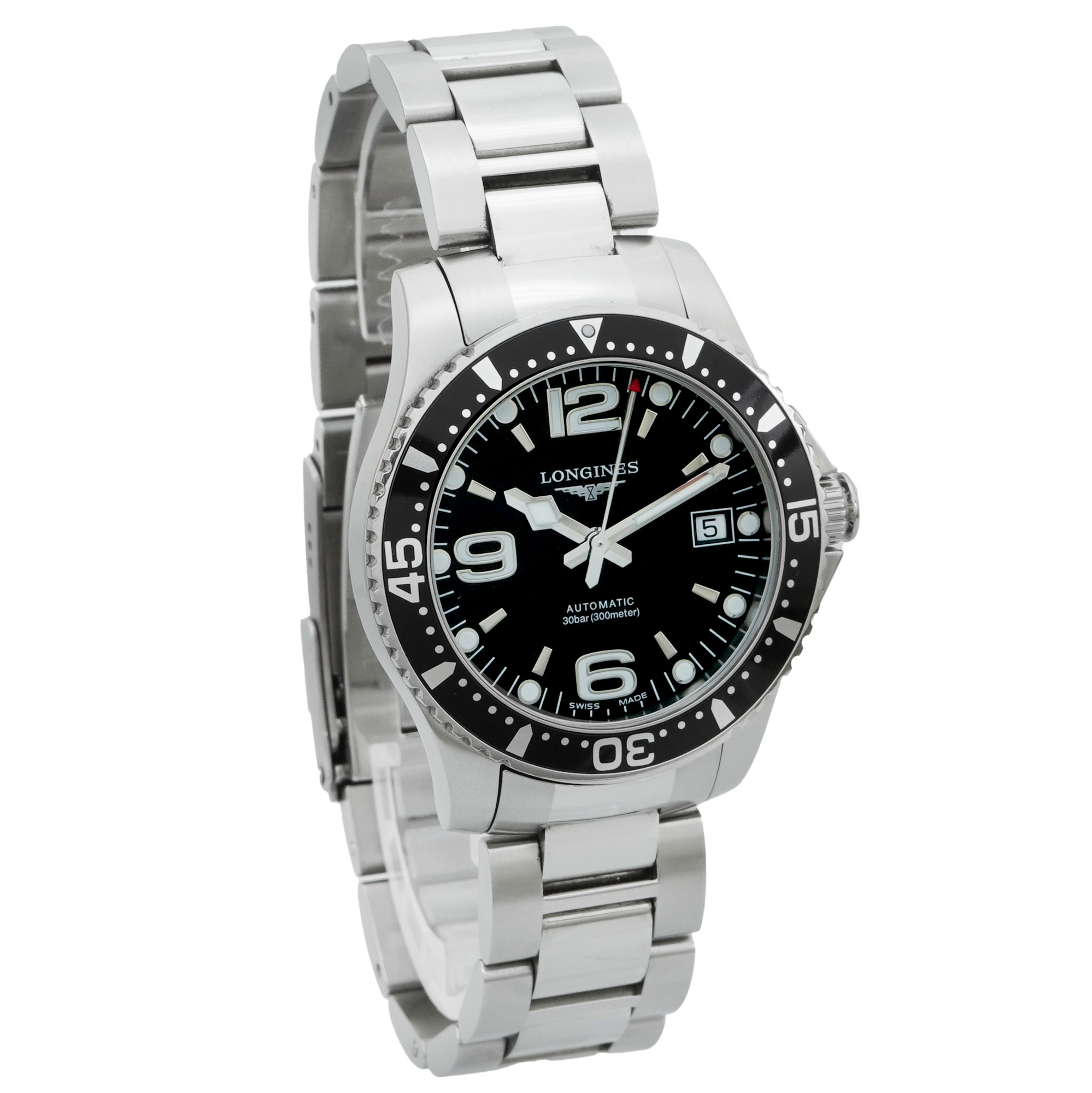 Longines HydroConquest Black Dial - Inventory 4318