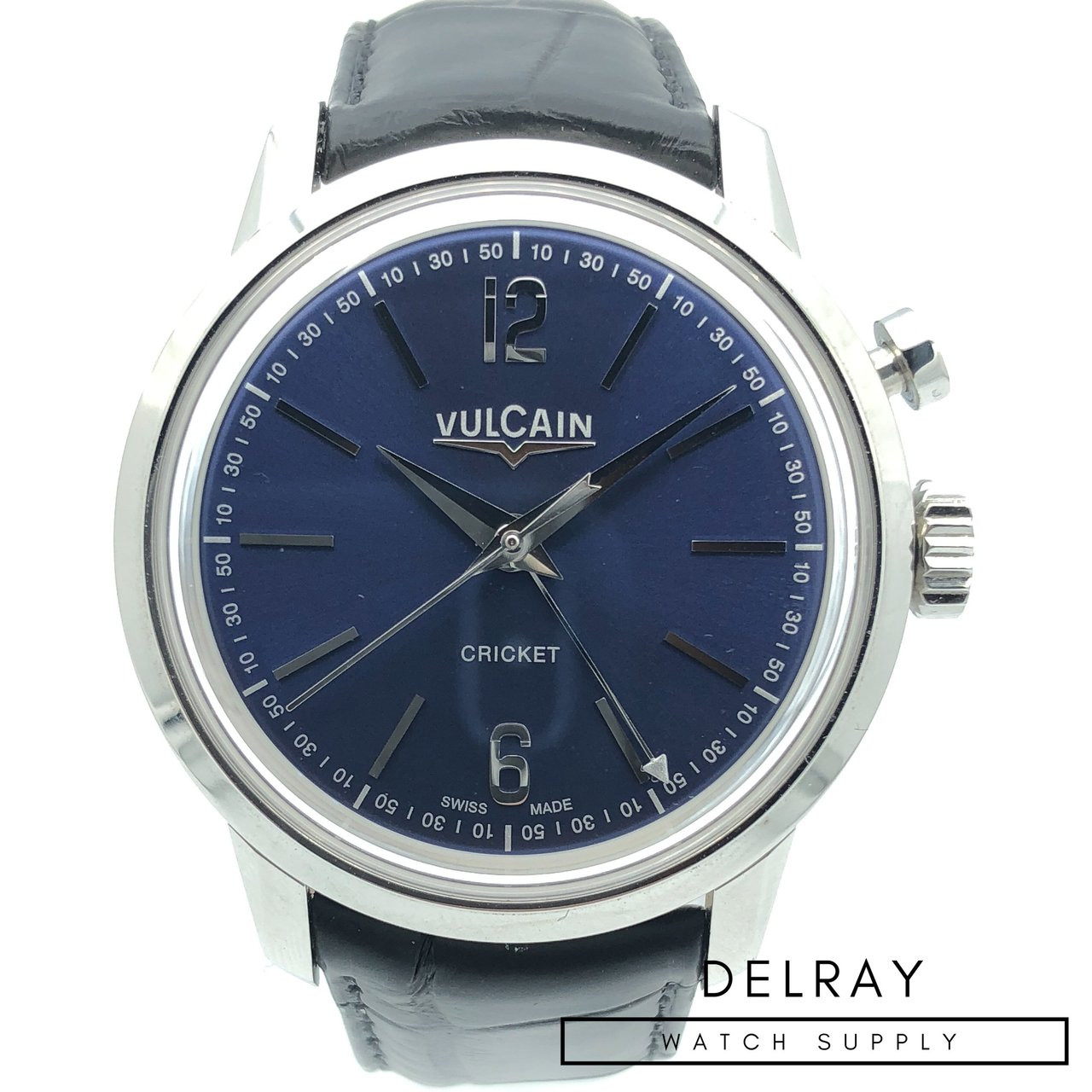 Vulcain 50s Presidents' Classic Cricket Alarm Blue Dial *UNWORN