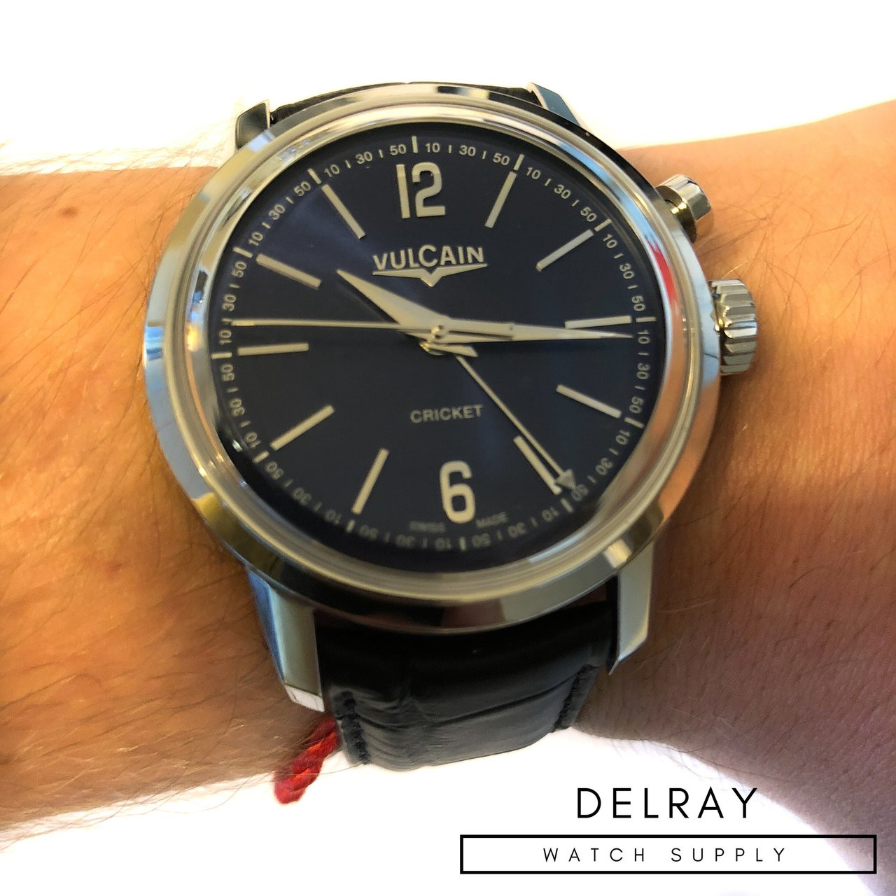 Vulcain 50s Presidents' Classic Cricket Alarm Blue Dial *UNWORN