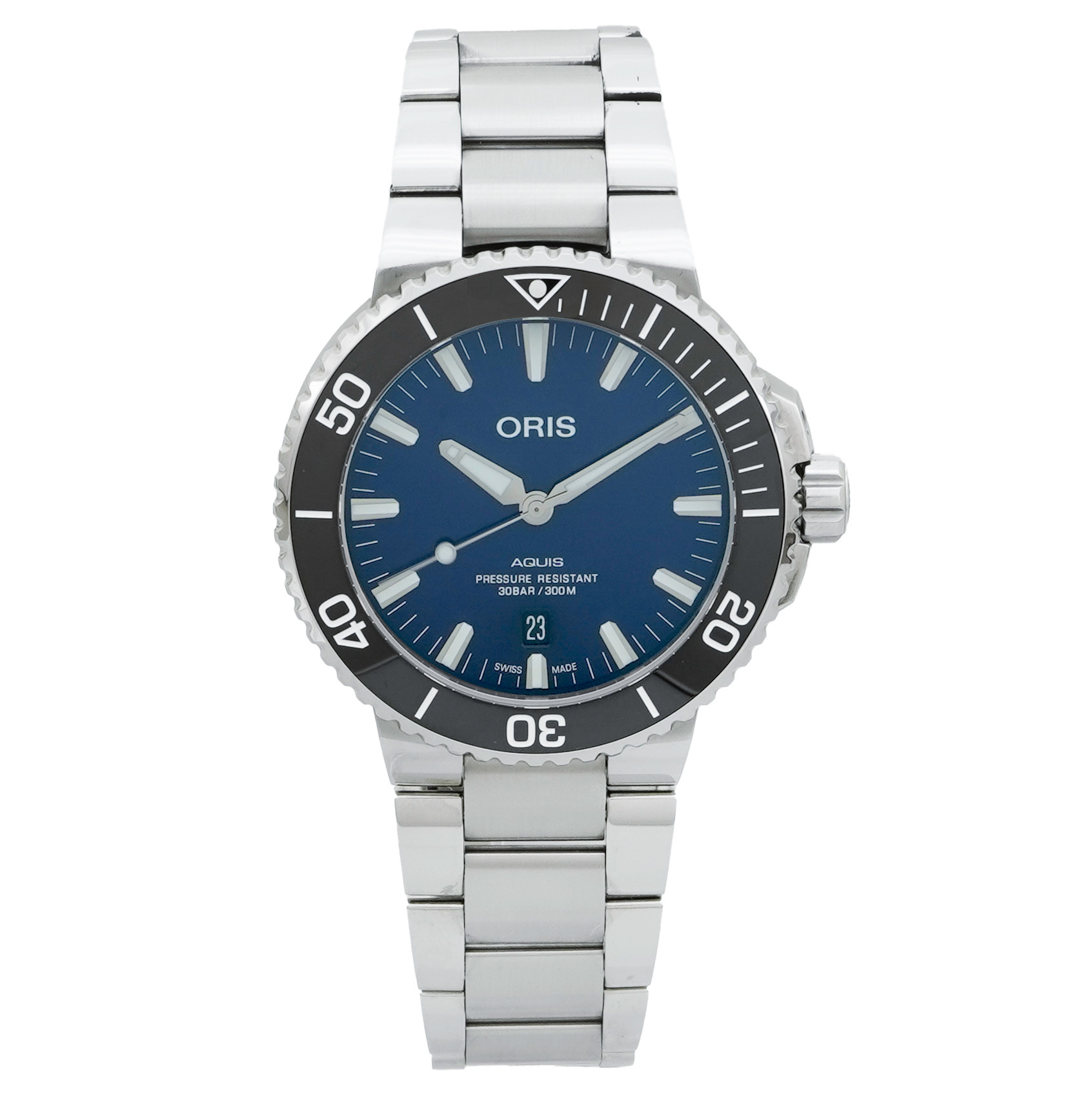 Oris Aquis Date Blue - Inventory 4349