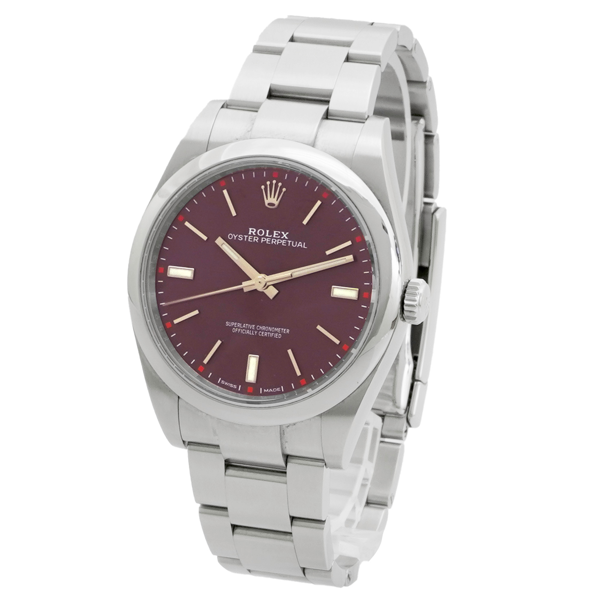 Rolex Oyster Perpetual 39 Red Grape 114300 - Inventory 4388