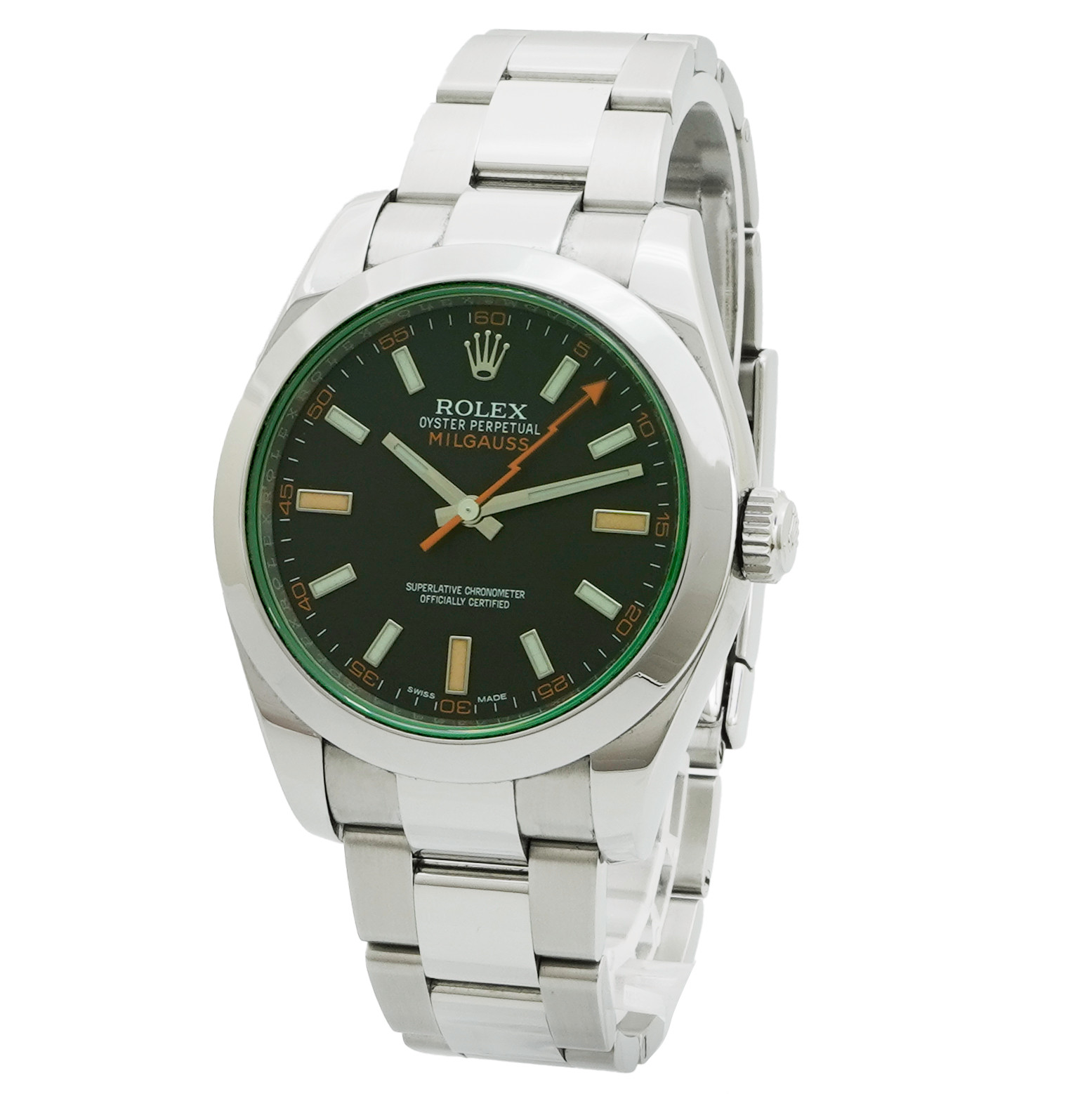 Rolex Milgauss Green Sapphire 116400GV - Inventory 4383