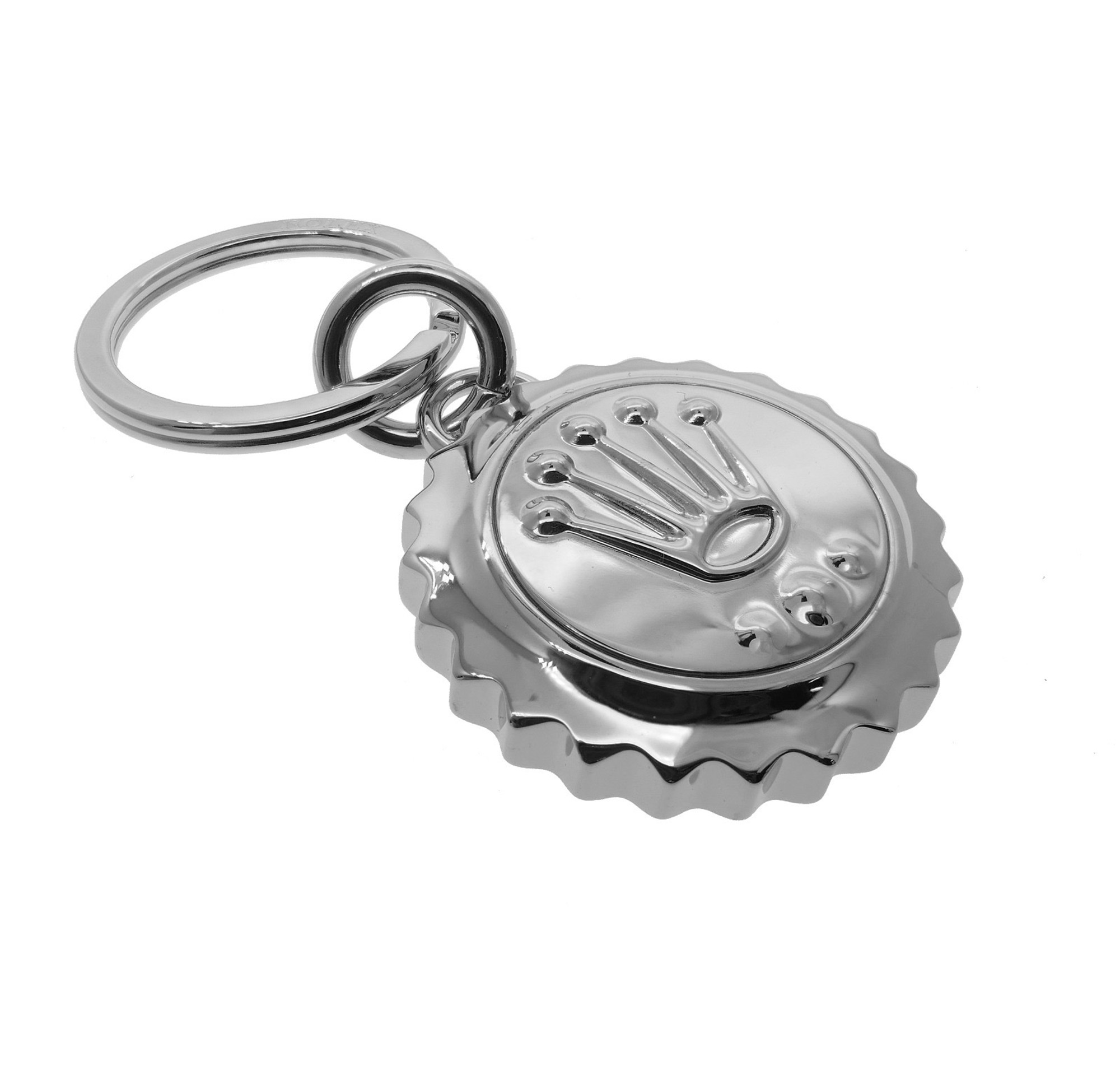 Rolex Silver Crown Key Ring