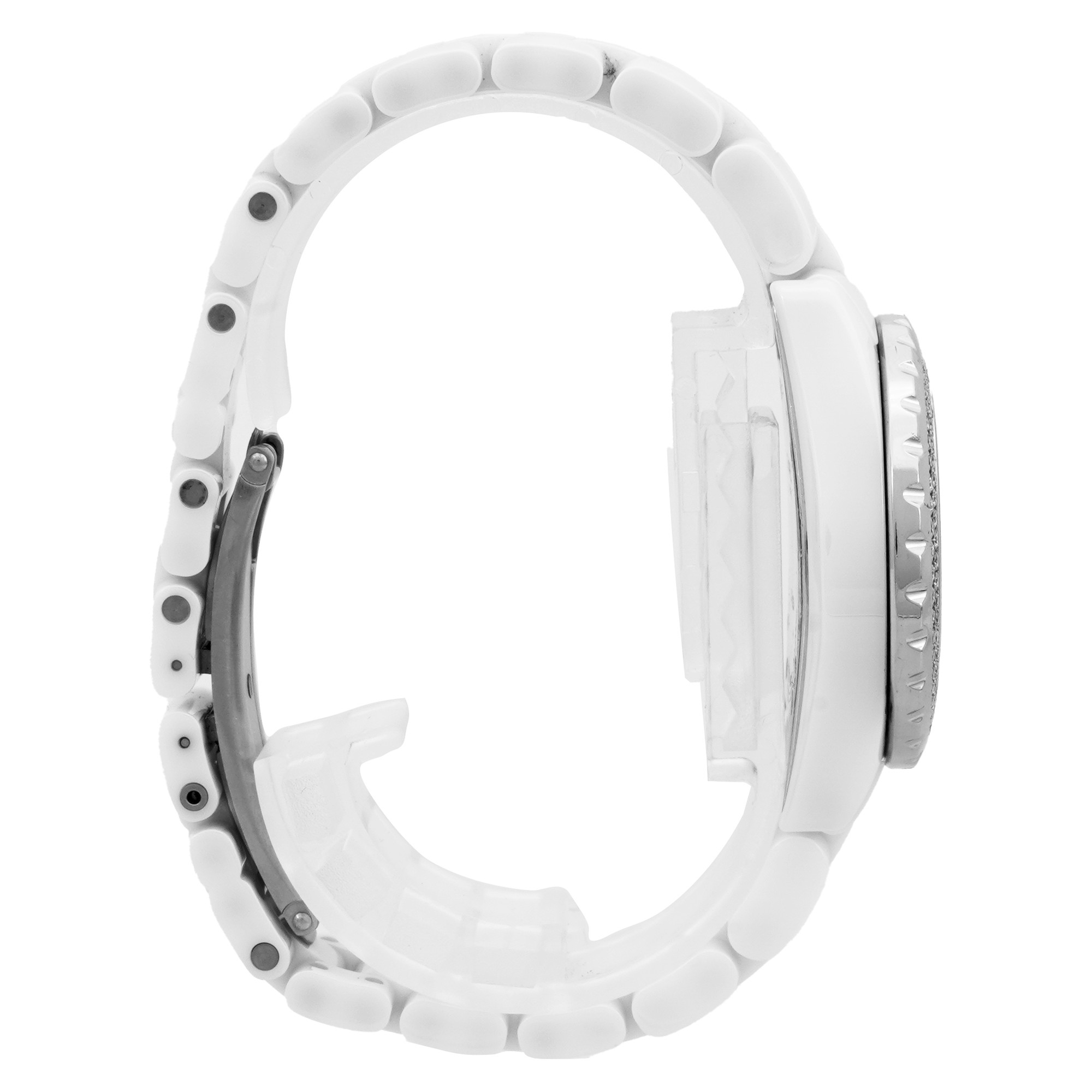 Chanel J12 White Ceramic and Diamond H0967 - Inventory 4403