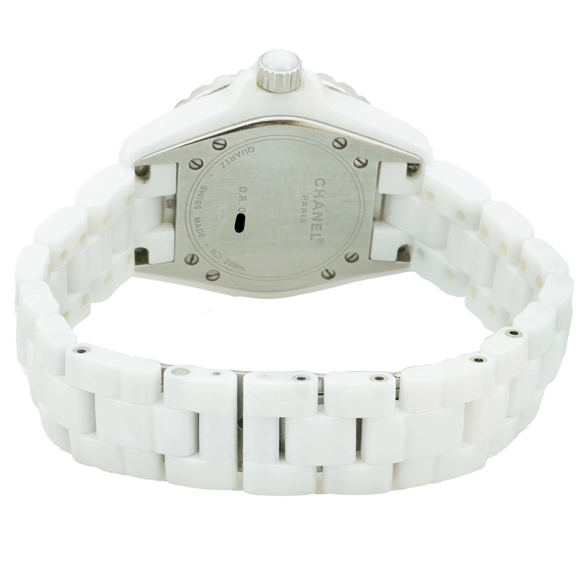 Chanel J12 White Ceramic and Diamond H0967 - Inventory 4403