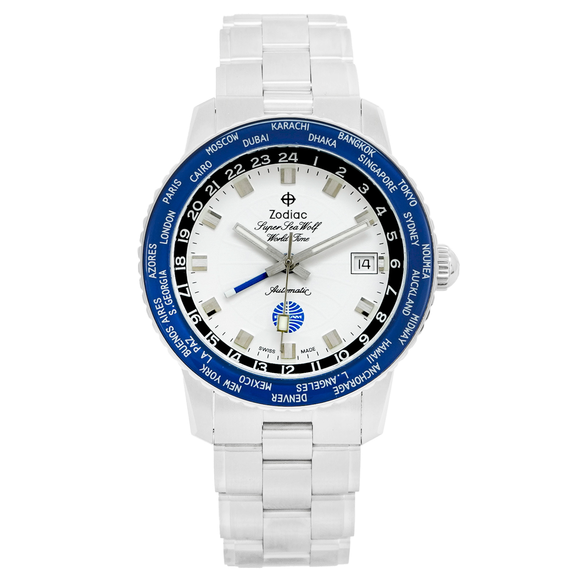 Zodiac Pan Am World Time GMT *Unworn* - Inventory 4413