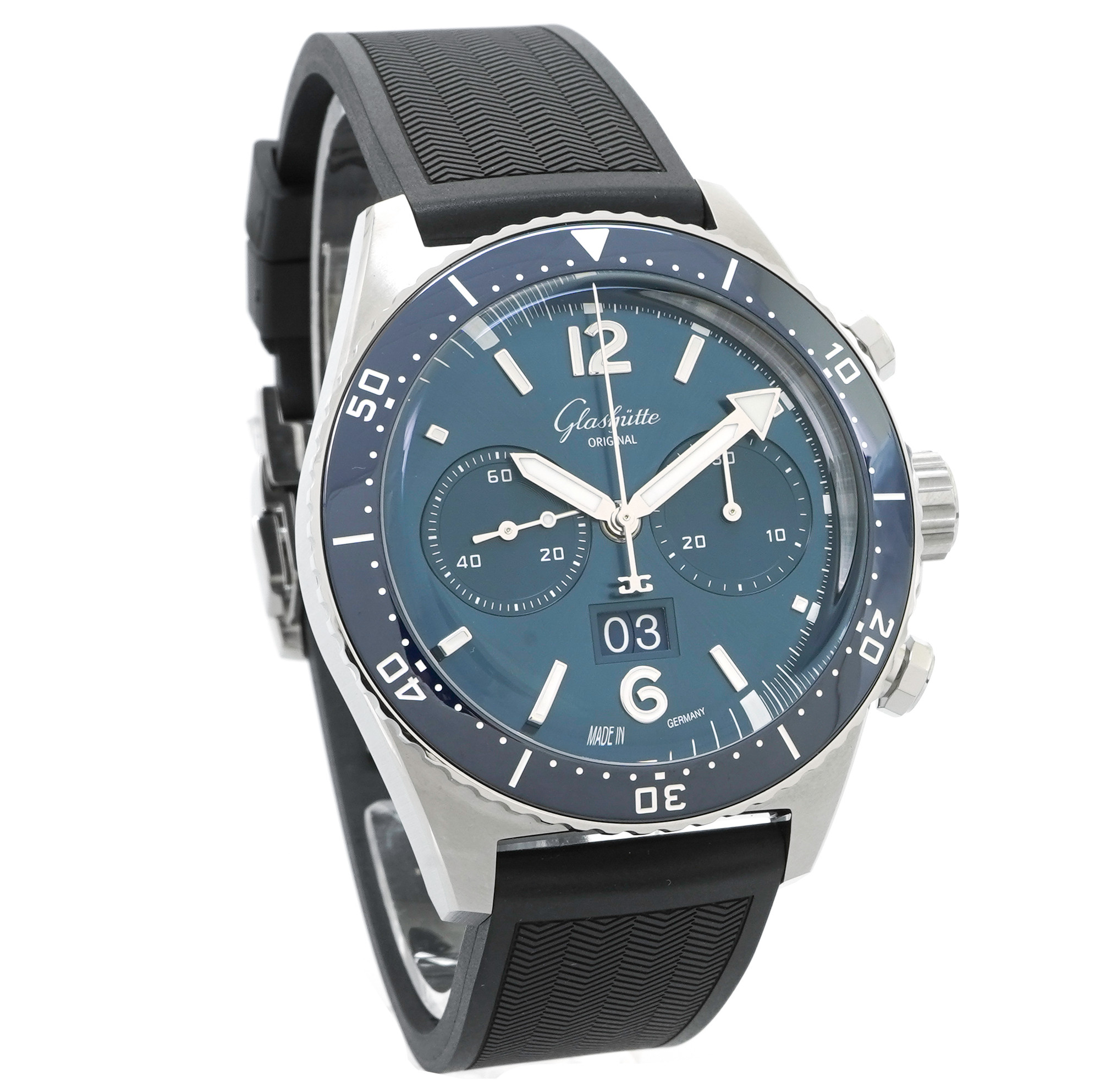 Glashutte Original SeaQ Chronograph Blue Dial *Unworn* - Inventory 4466