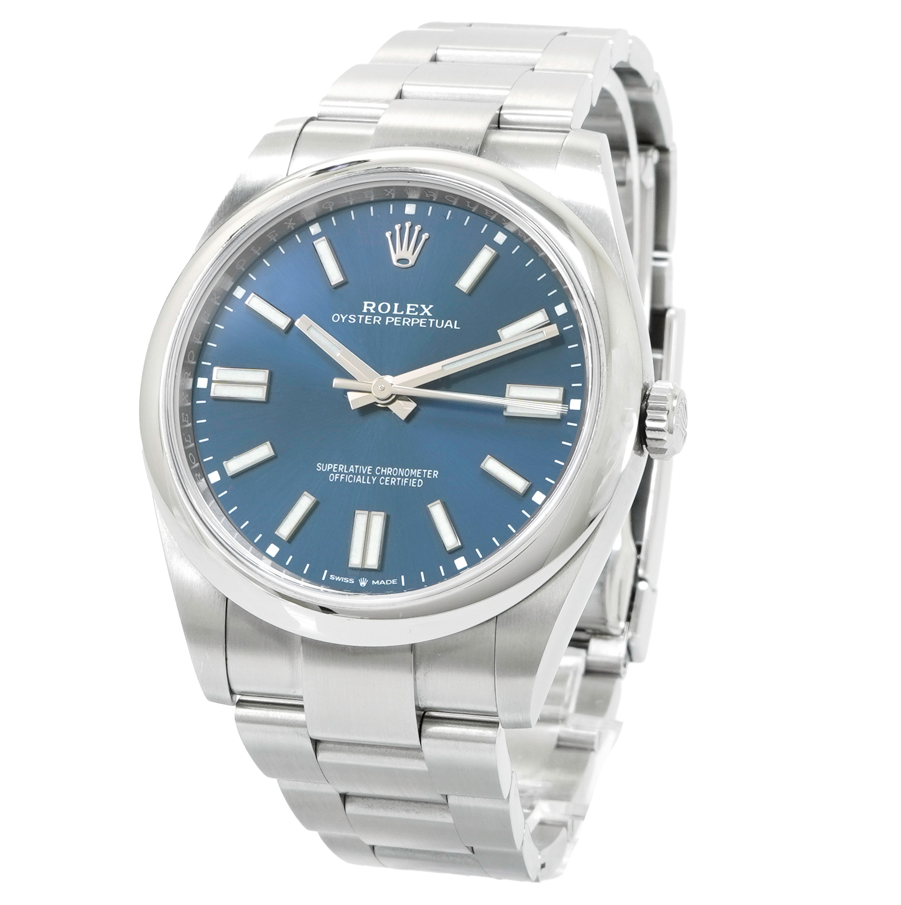 Rolex Oyster Perpetual 41 124300 *Blue Dial* *2021* - Inventory 4481