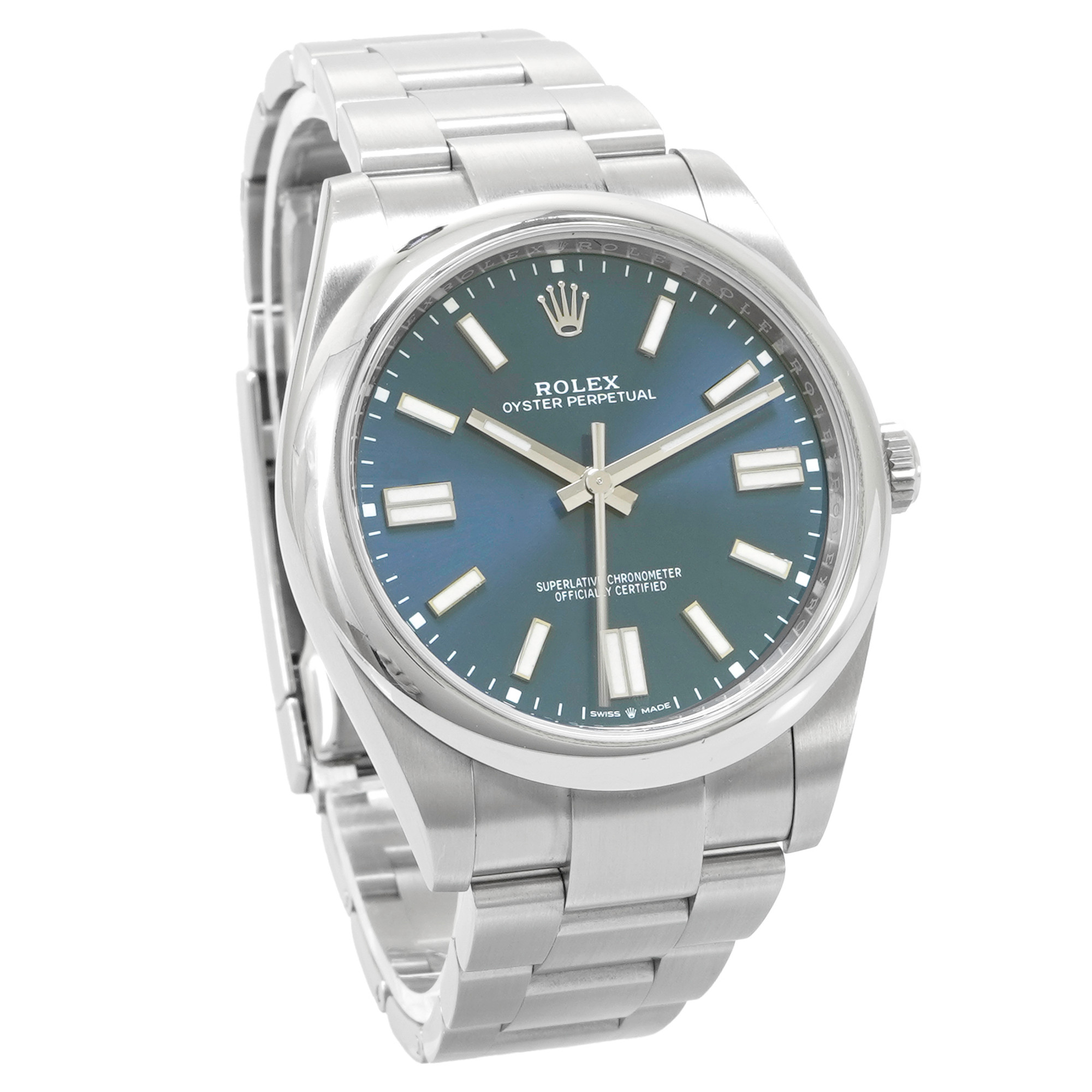 Rolex Oyster Perpetual 41 124300 *Blue Dial* *2021* - Inventory 4481