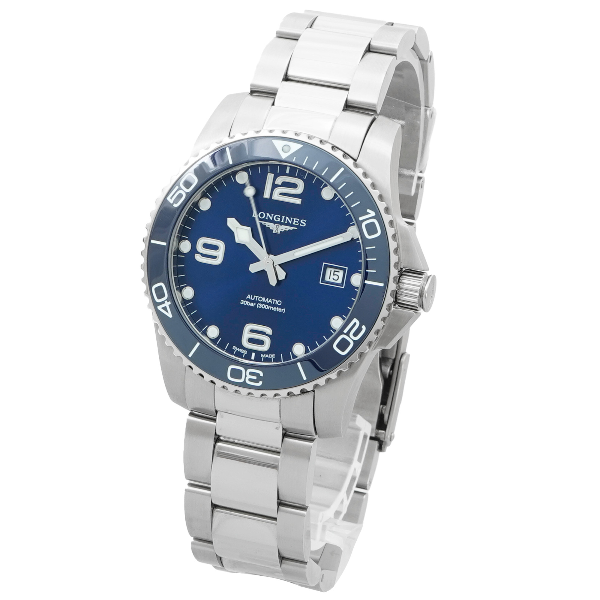 Longines HydroConquest Blue Ceramic Bezel 41mm - Inventory 4499