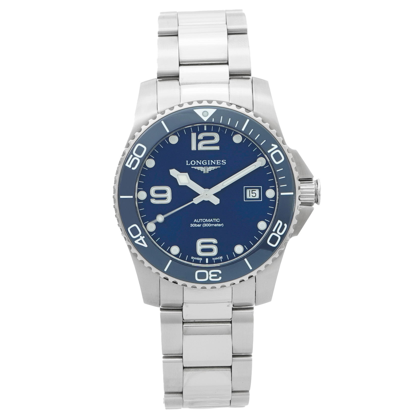 Longines HydroConquest Blue Ceramic Bezel 41mm - Inventory 4499