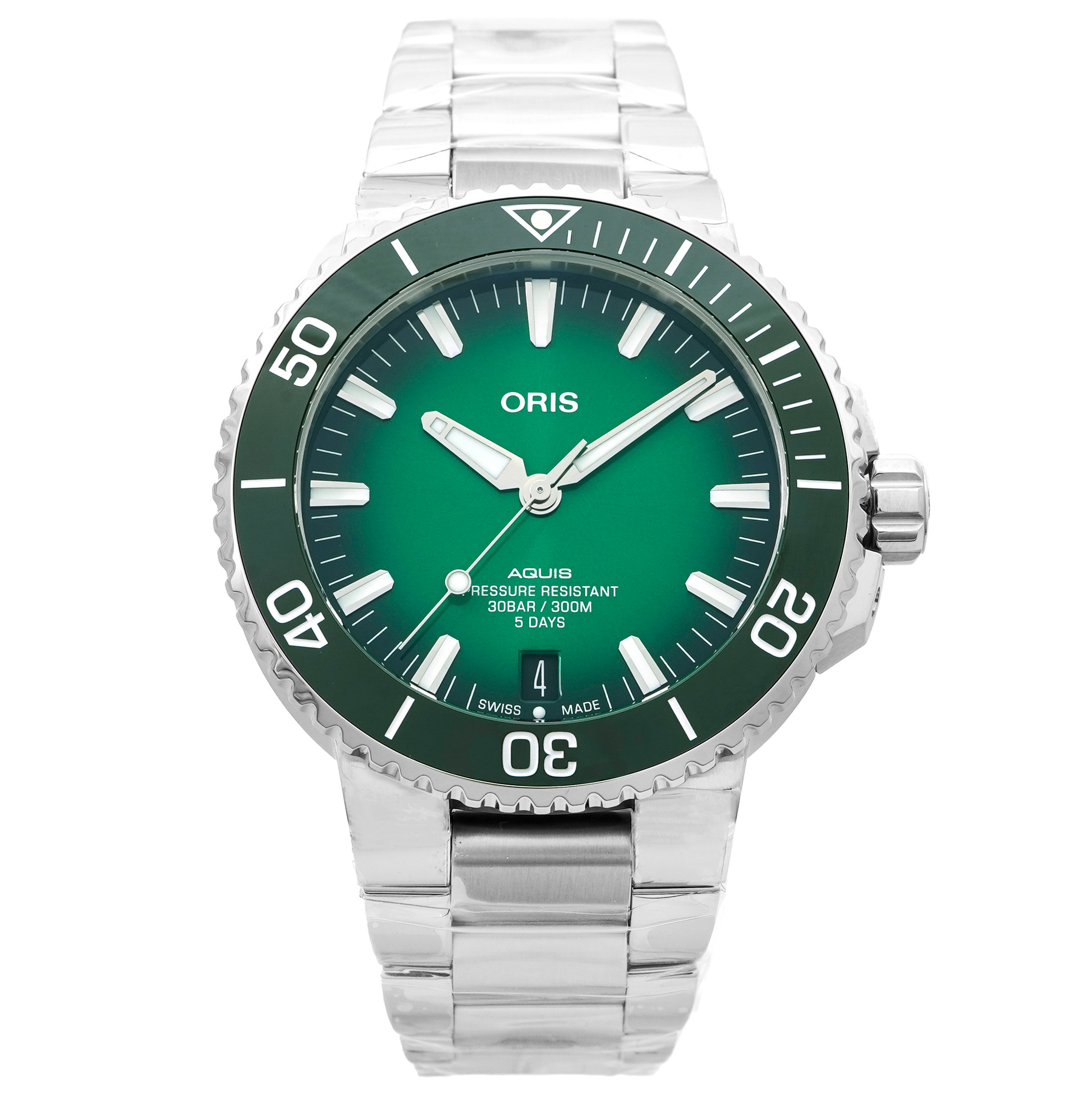 Oris Aquis Date Caliber 400 *Green Dial* *Unworn* - Inventory 4515
