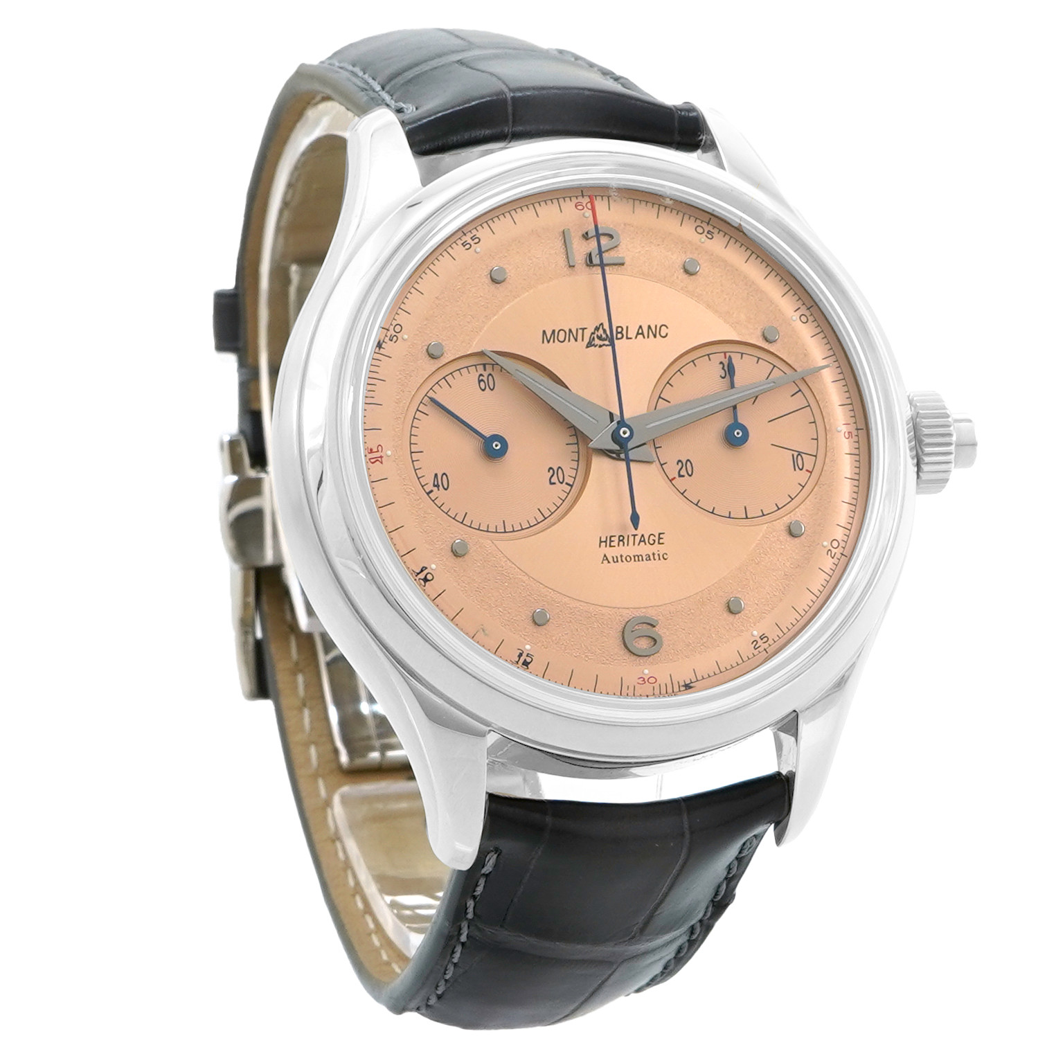 Montblanc 1858 Heritage Monopusher Chronograph MB 25.12 *Salmon