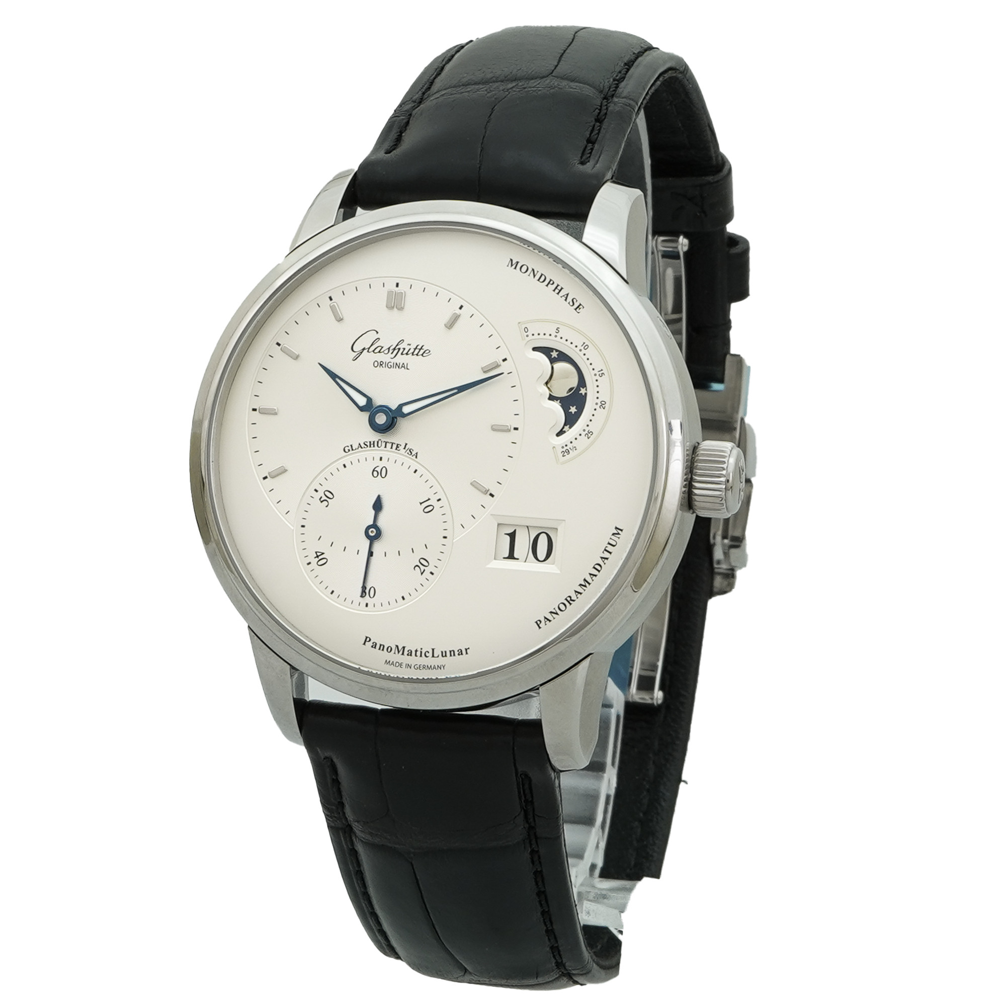 Glashutte Original PanoMaticLunar *Silver Dial*- Inventory 4529