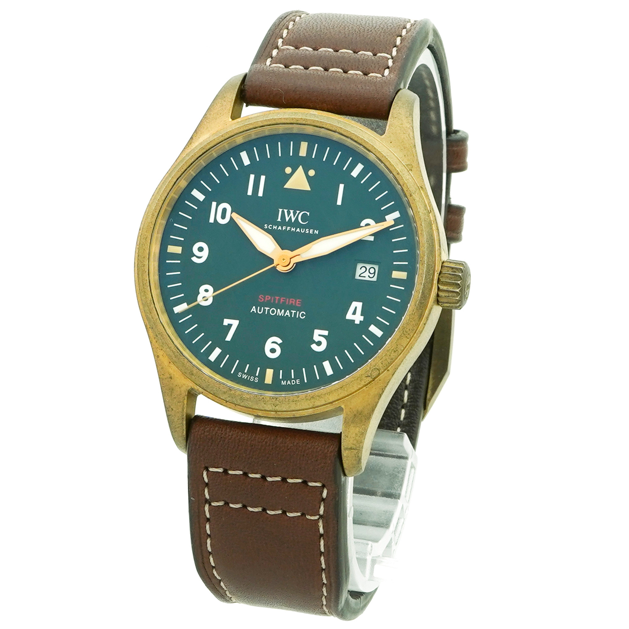 IWC Pilots Watch Automatic Spitfire IW326802 *2021* *Green Dial* - Inventory 4650