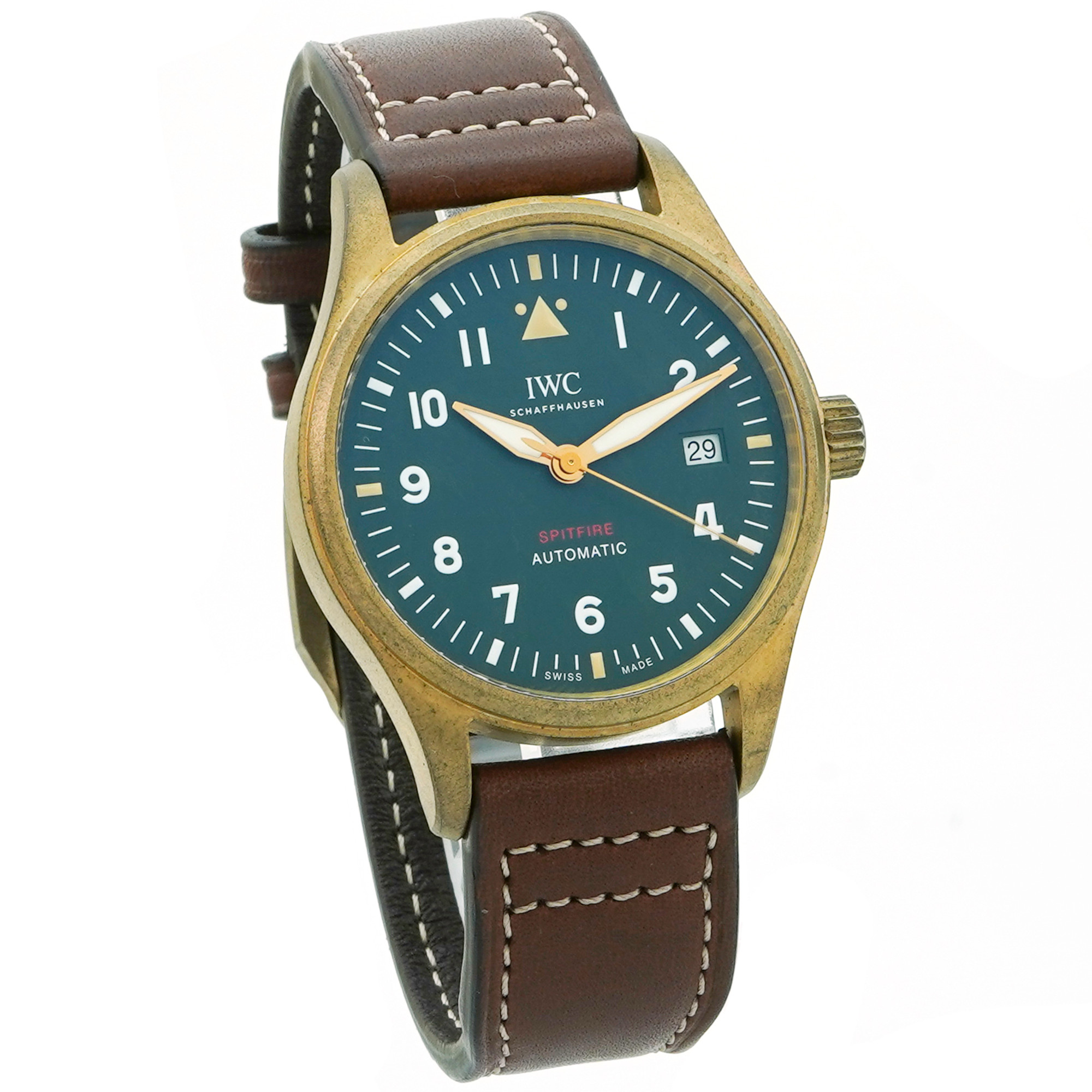 IWC Pilots Watch Automatic Spitfire IW326802 *2021* *Green Dial* - Inventory 4650