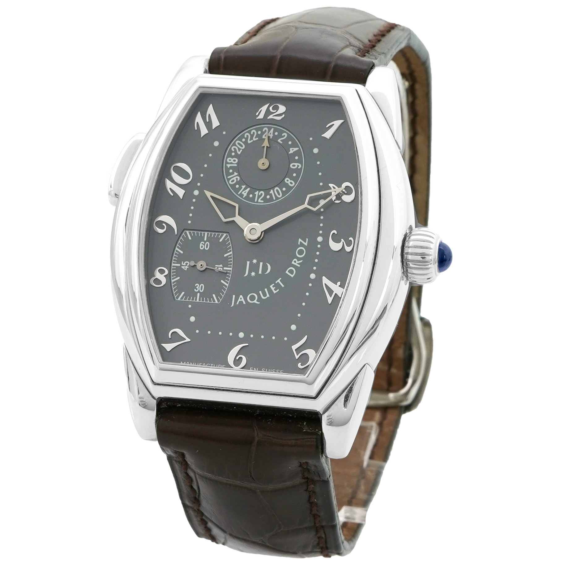 Jaquet Droz Tonneau GMT - Inventory 4720 - DelrayWatch.com
