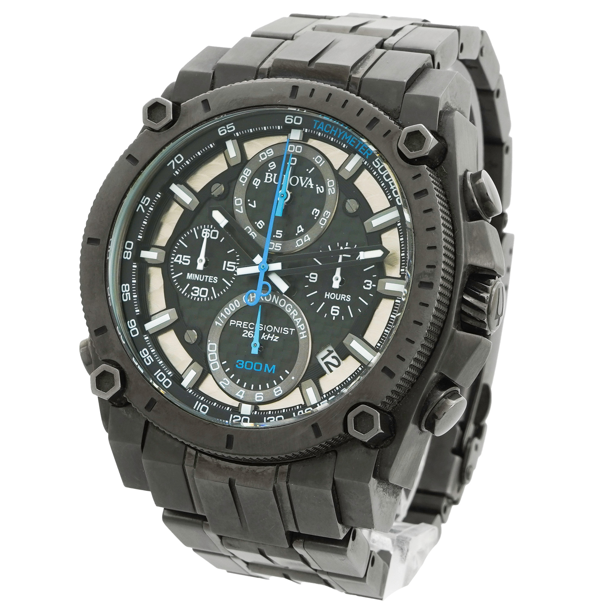 Bulova 98B229 Precisionist Chronograph Inventory 4742 DelrayWatch