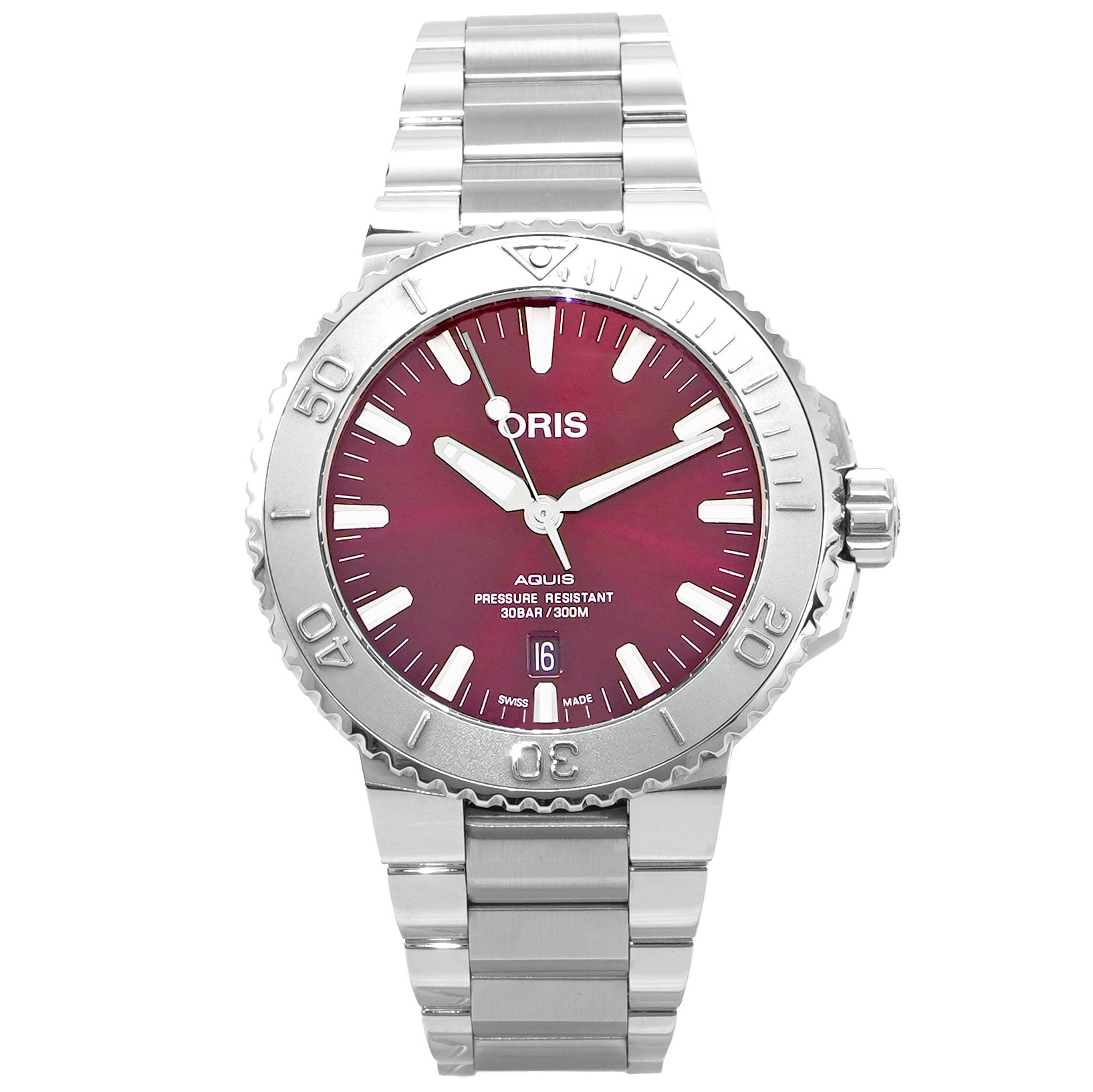 Oris Aquis Date Relief Cherry - Inventory 4760